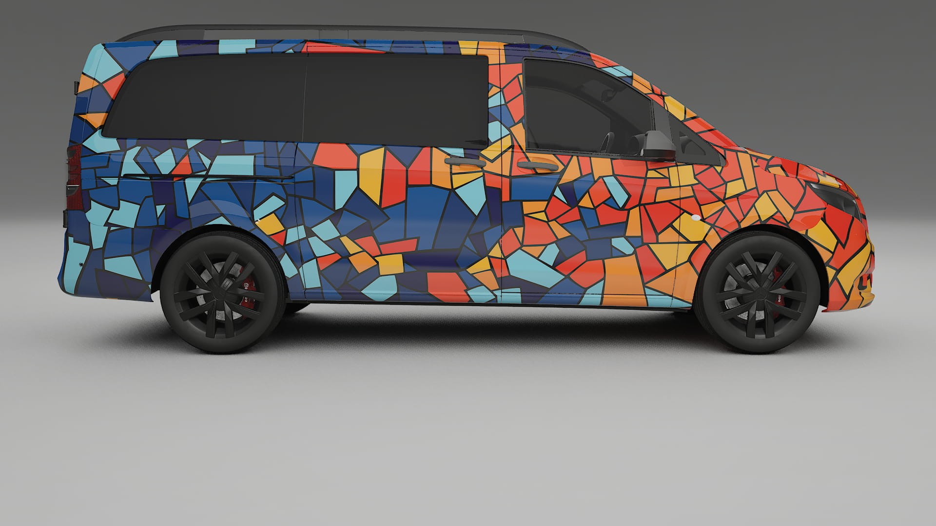 Mercedes Vito Short W447 prefacelift pre-LCI BARCELONA Designed Wrap PPF Kit – Printable Polyurethane Film