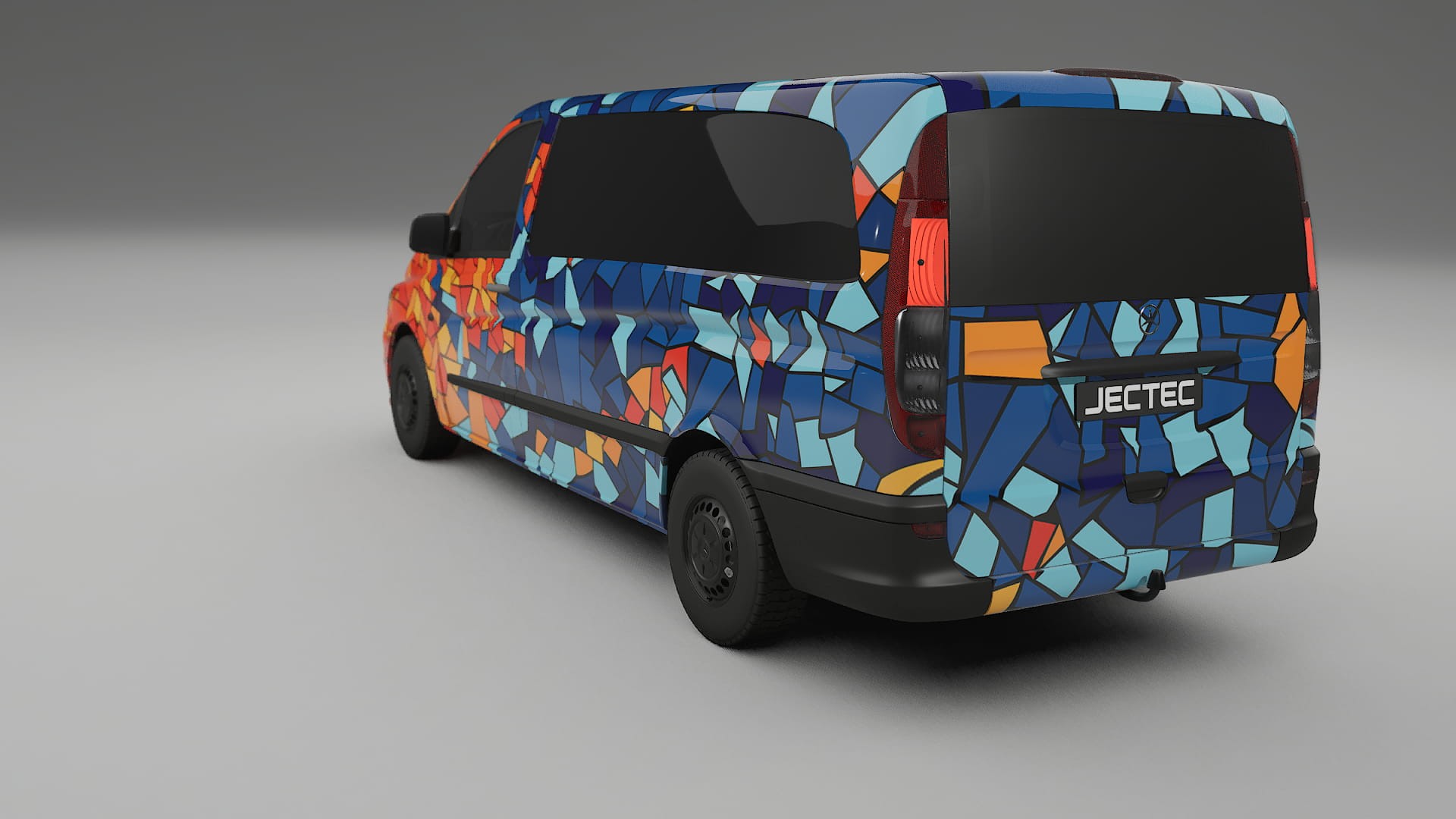 Mercedes Vito Short W639 facelift LCI BARCELONA – Design-Wrap PPF-Kit aus bedruckbarer Polyurethanfolie
