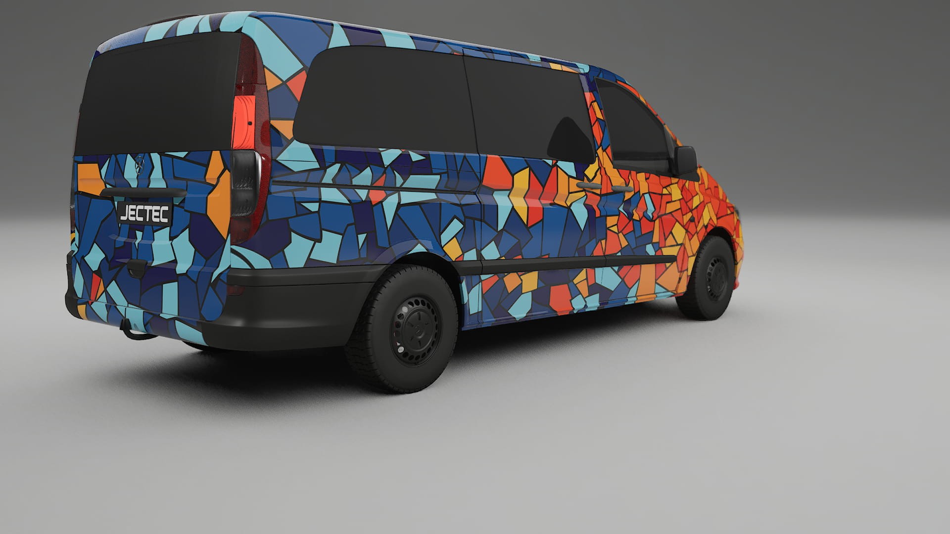 Mercedes Vito Short W639 facelift LCI BARCELONA Designed Wrap PPF Kit – Printable Polyurethane Film