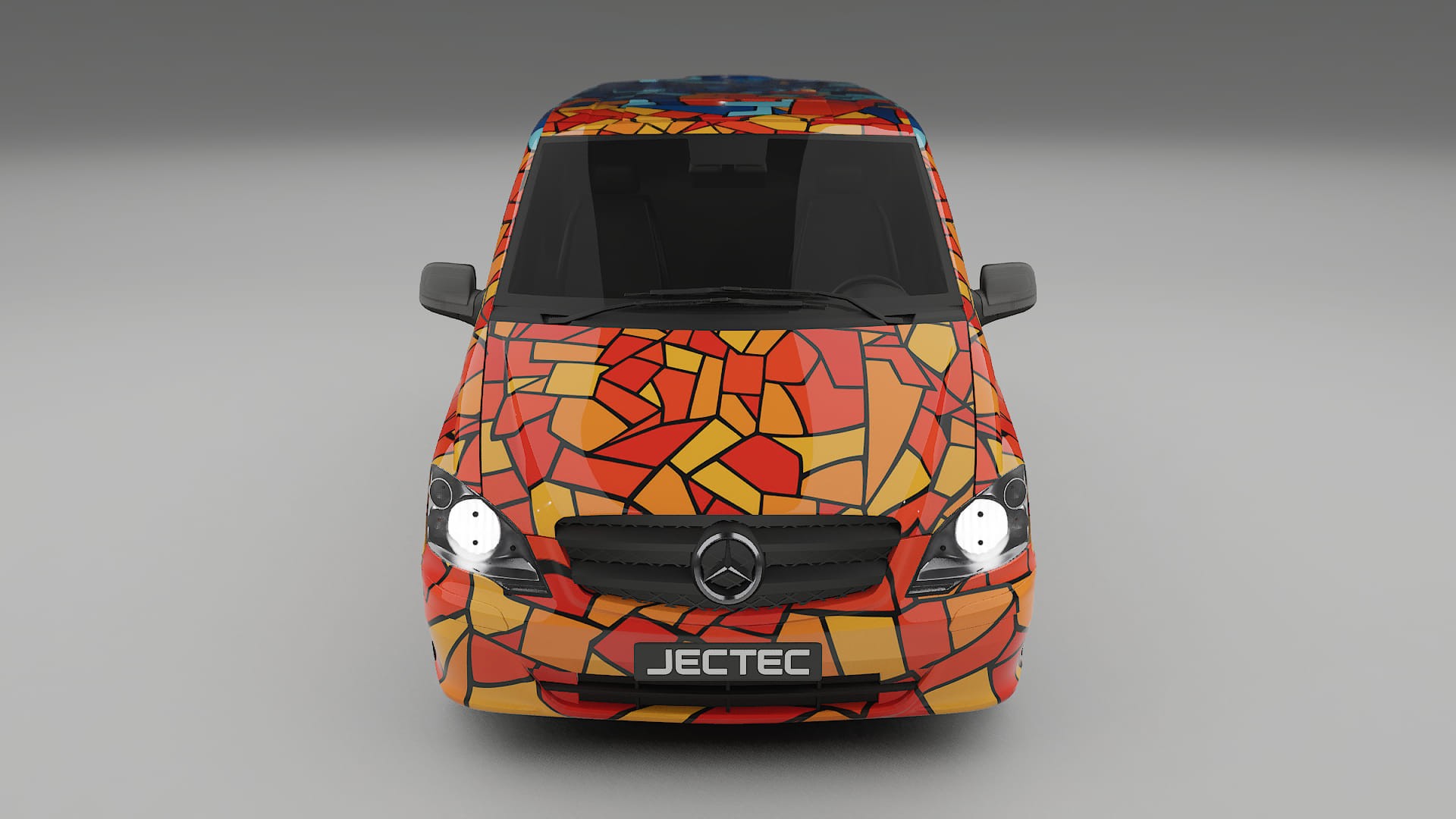 Mercedes Vito Short W639 facelift LCI BARCELONA – Design-Wrap PPF-Kit aus bedruckbarer Polyurethanfolie