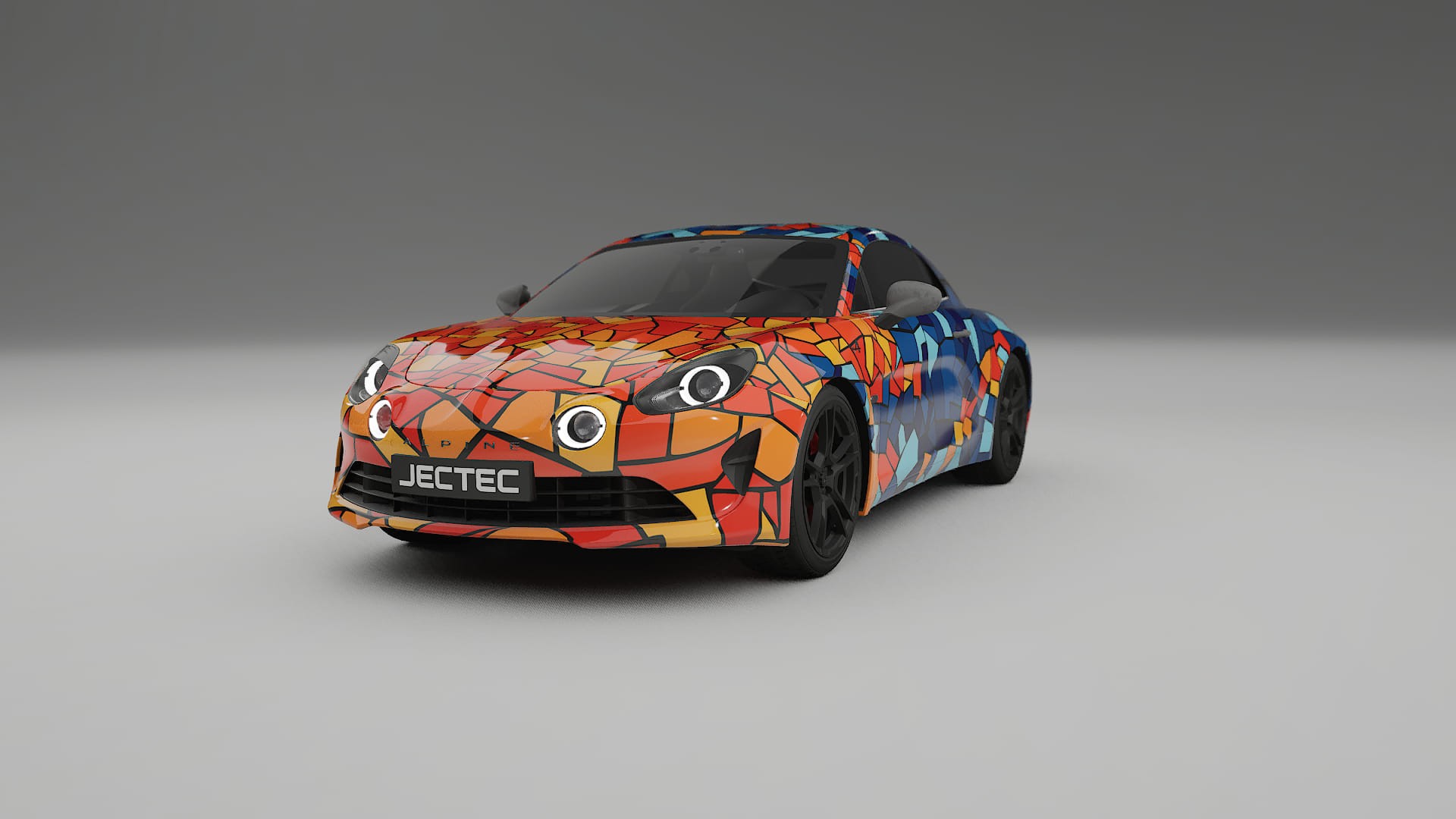 Renault Alpine A110 BARCELONA Designed Wrap PPF Kit – Printable Polyurethane Film