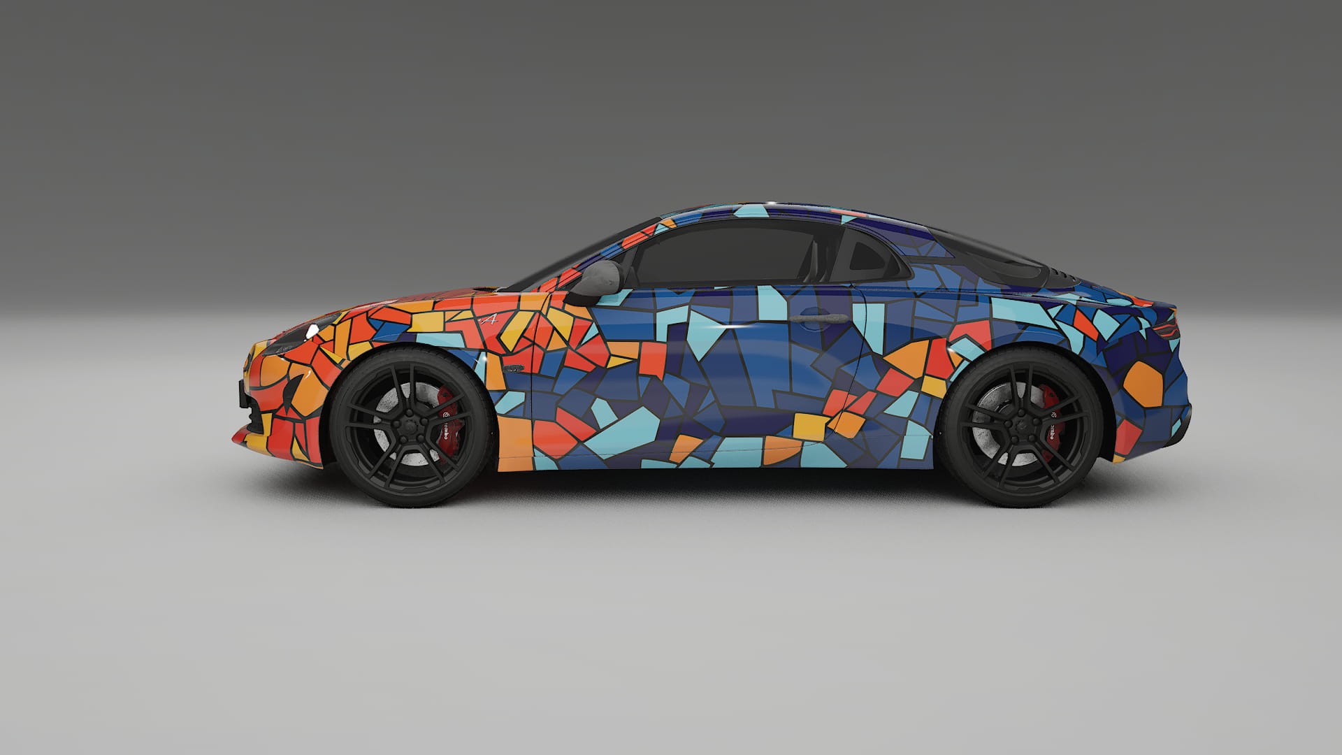 Renault Alpine A110 BARCELONA – Design-Wrap PPF-Kit aus bedruckbarer Polyurethanfolie