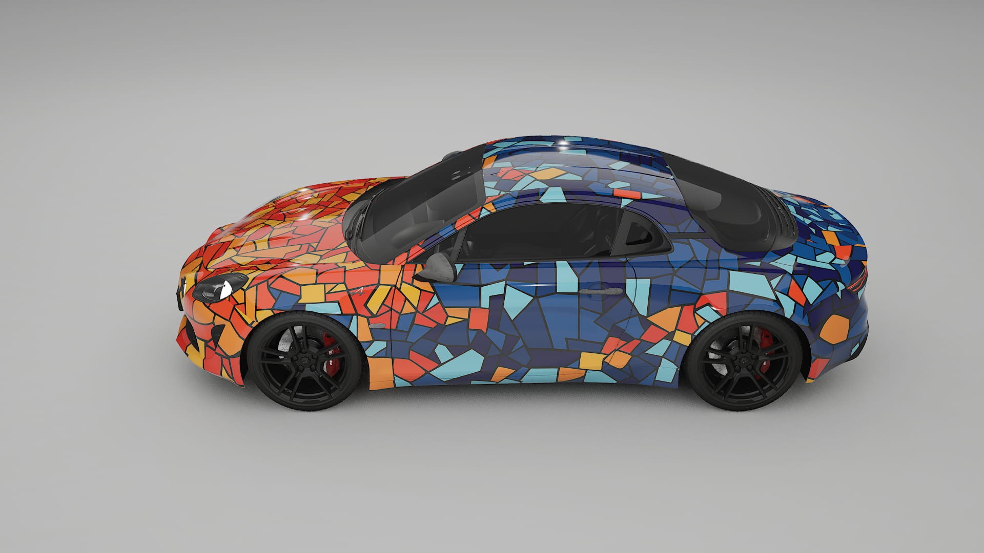 Renault Alpine A110 BARCELONA Designed Wrap PPF Kit – Printable Polyurethane Film