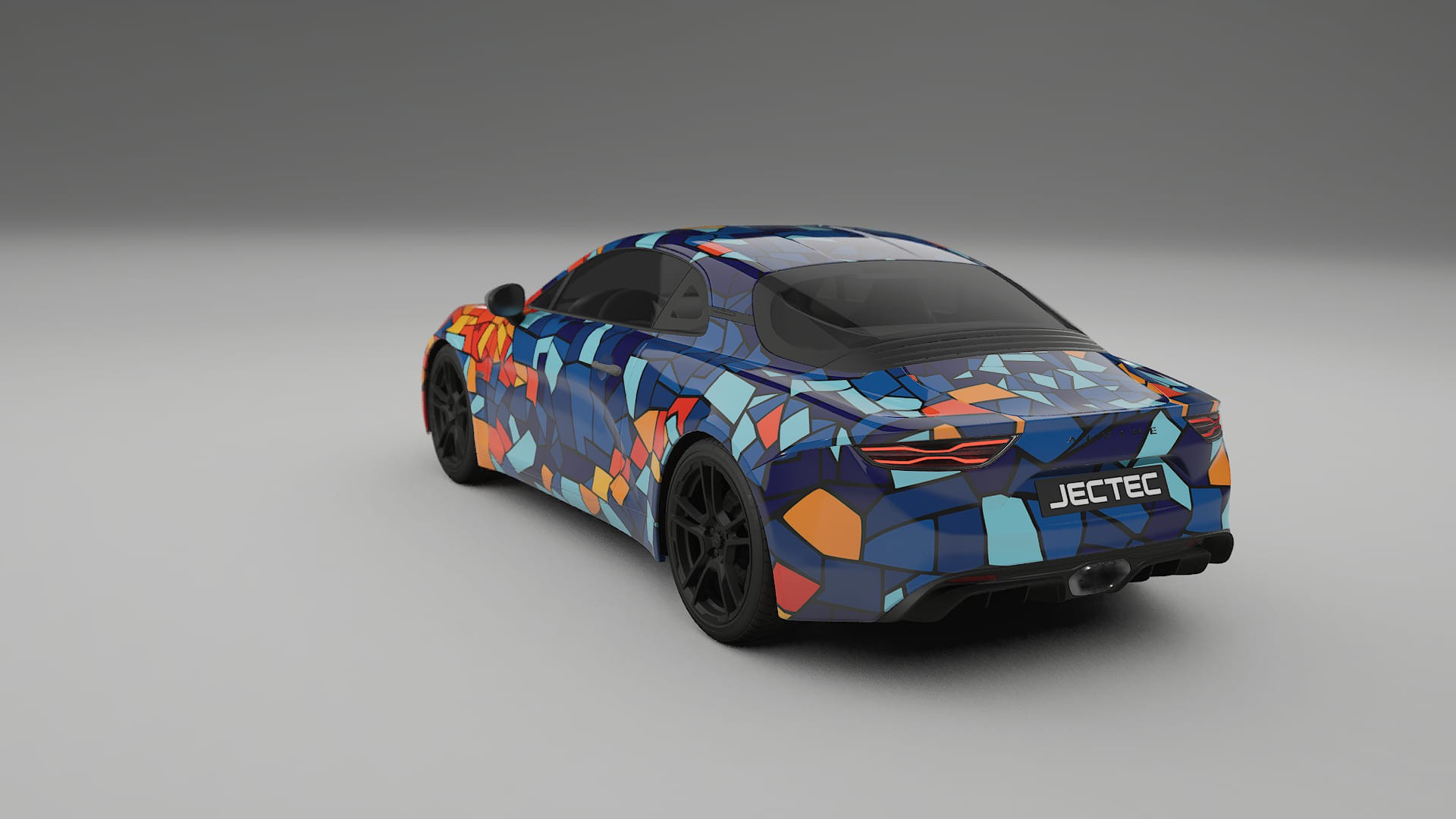 Renault Alpine A110 BARCELONA – Design-Wrap PPF-Kit aus bedruckbarer Polyurethanfolie