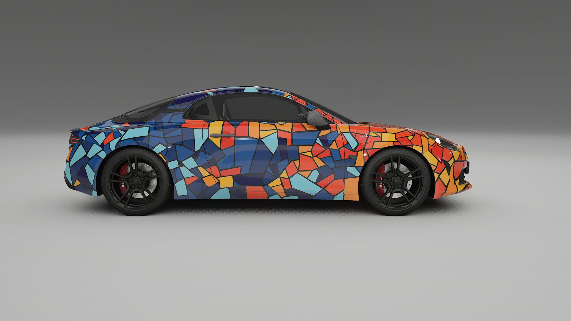 Renault Alpine A110 BARCELONA – Design-Wrap PPF-Kit aus bedruckbarer Polyurethanfolie