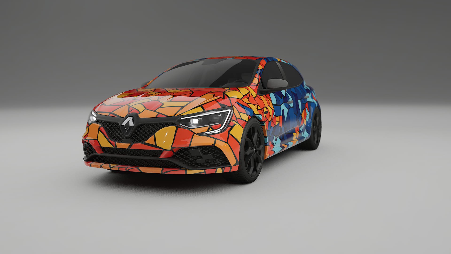 Renault Megane RS IV BARCELONA Designed Wrap PPF Kit – Printable Polyurethane Film