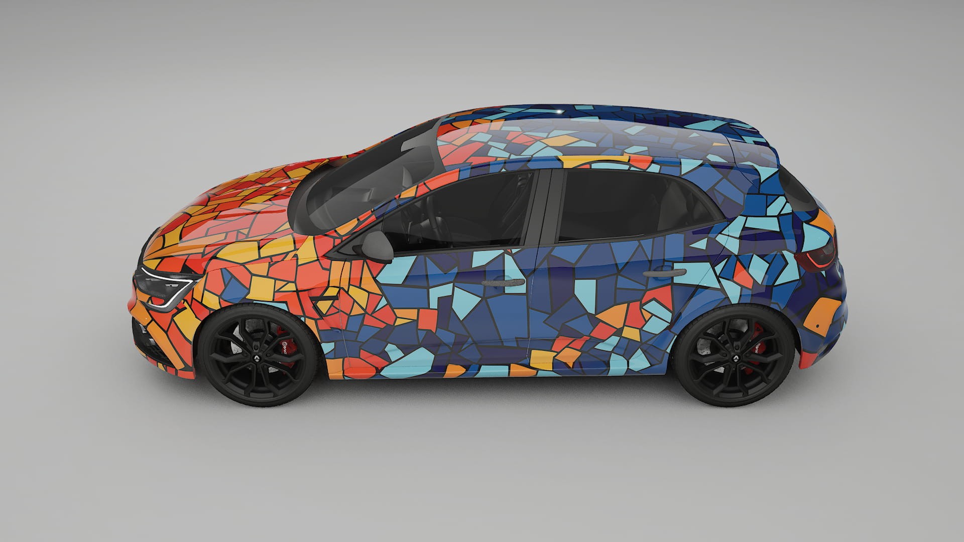 Renault Megane RS IV BARCELONA Designed Wrap PPF Kit – Printable Polyurethane Film