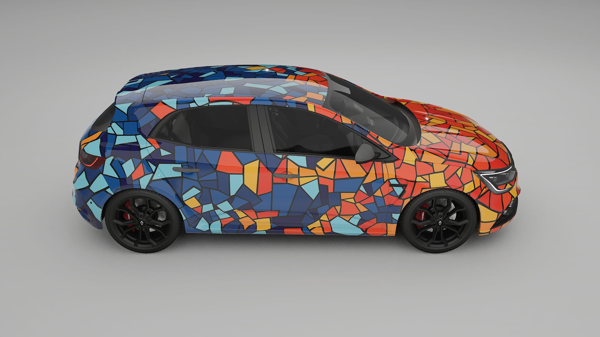Renault Megane RS IV BARCELONA Designed Wrap PPF Kit – Printable Polyurethane Film