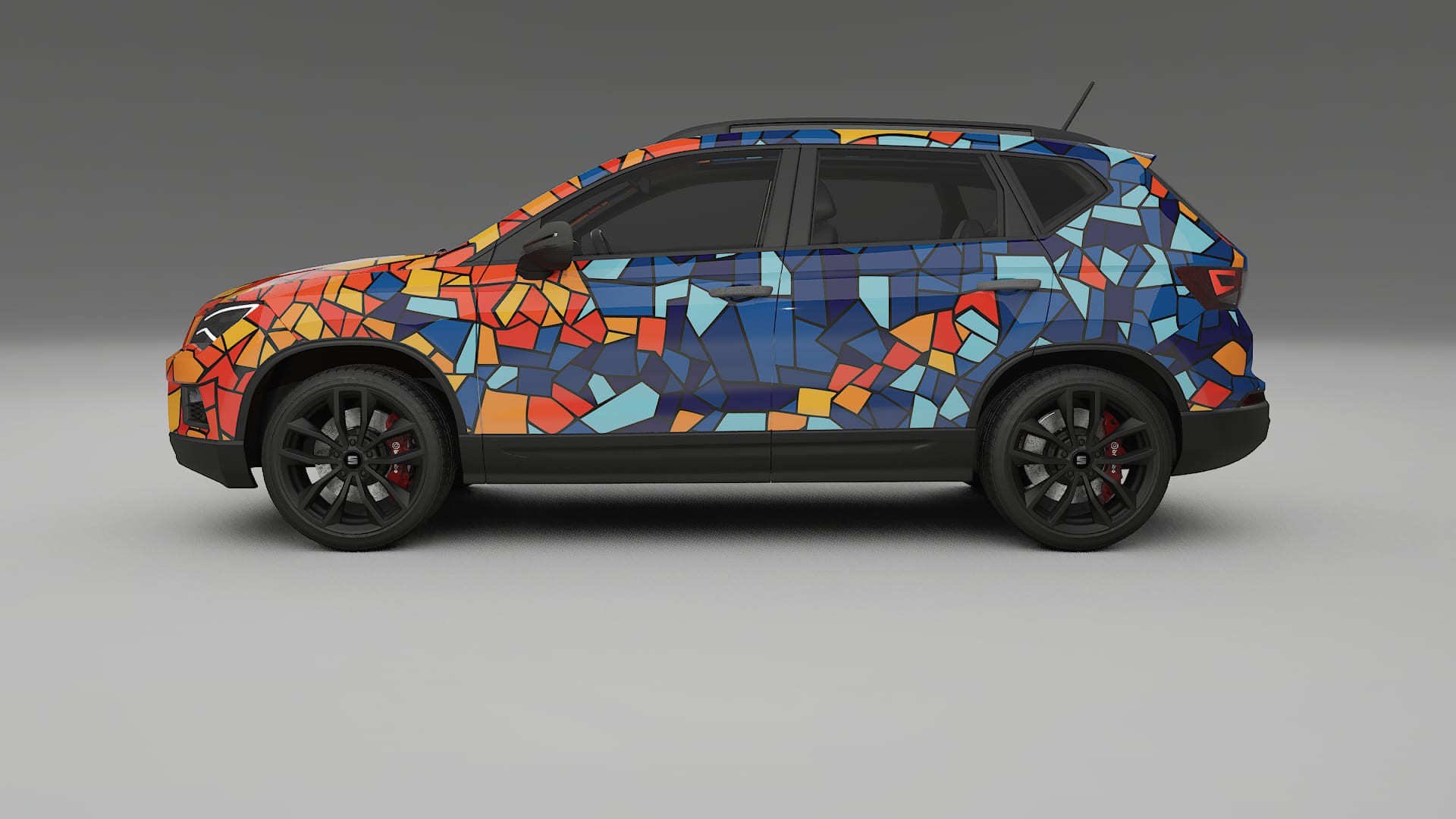 Seat Ateca KH7 BARCELONA – Design-Wrap PPF-Kit aus bedruckbarer Polyurethanfolie