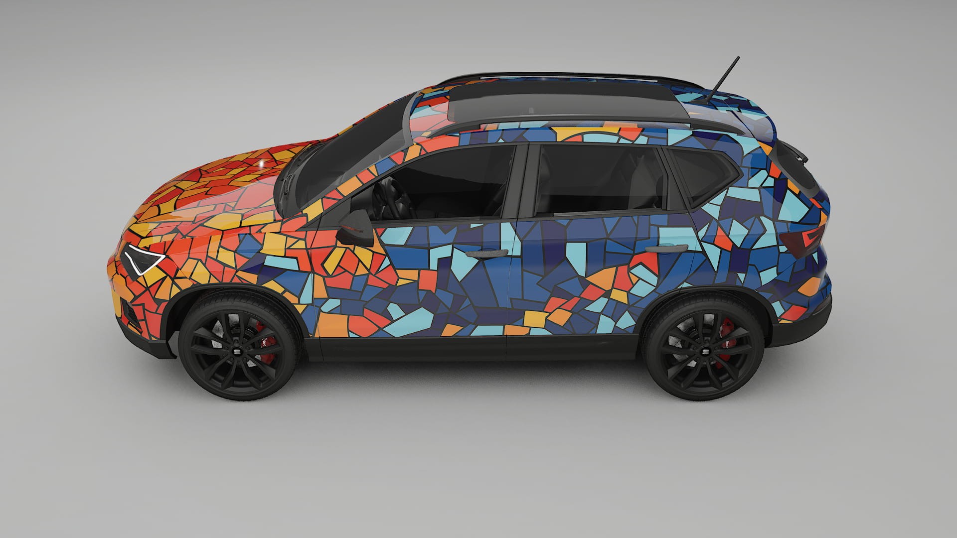 Seat Ateca KH7 BARCELONA – Design-Wrap PPF-Kit aus bedruckbarer Polyurethanfolie