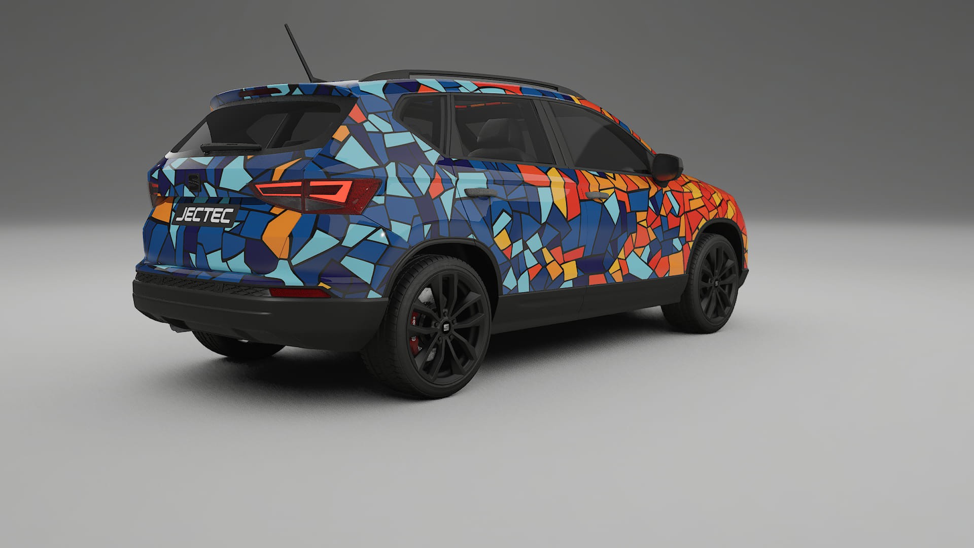 Seat Ateca KH7 BARCELONA – Design-Wrap PPF-Kit aus bedruckbarer Polyurethanfolie