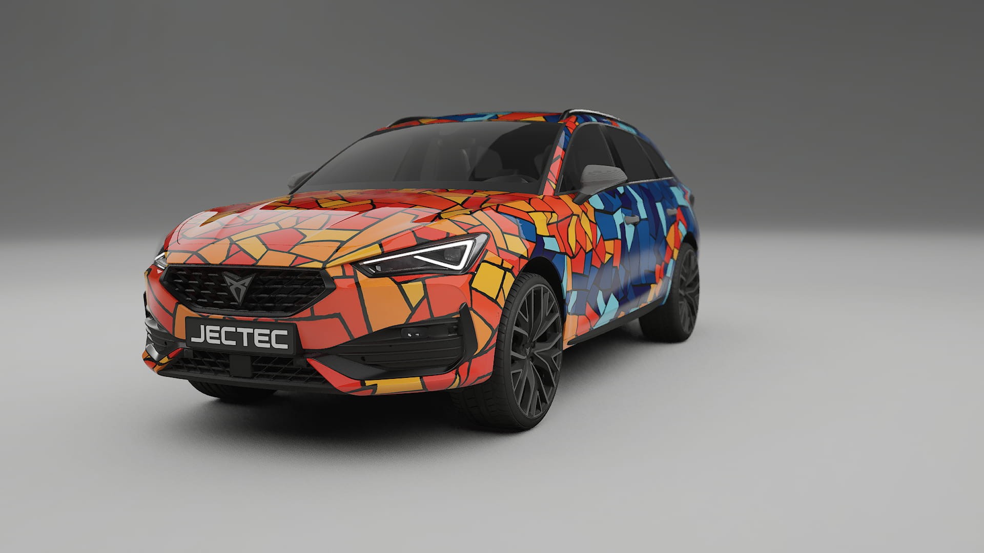 Seat Leon Cupra KL BARCELONA – Design-Wrap PPF-Kit aus bedruckbarer Polyurethanfolie