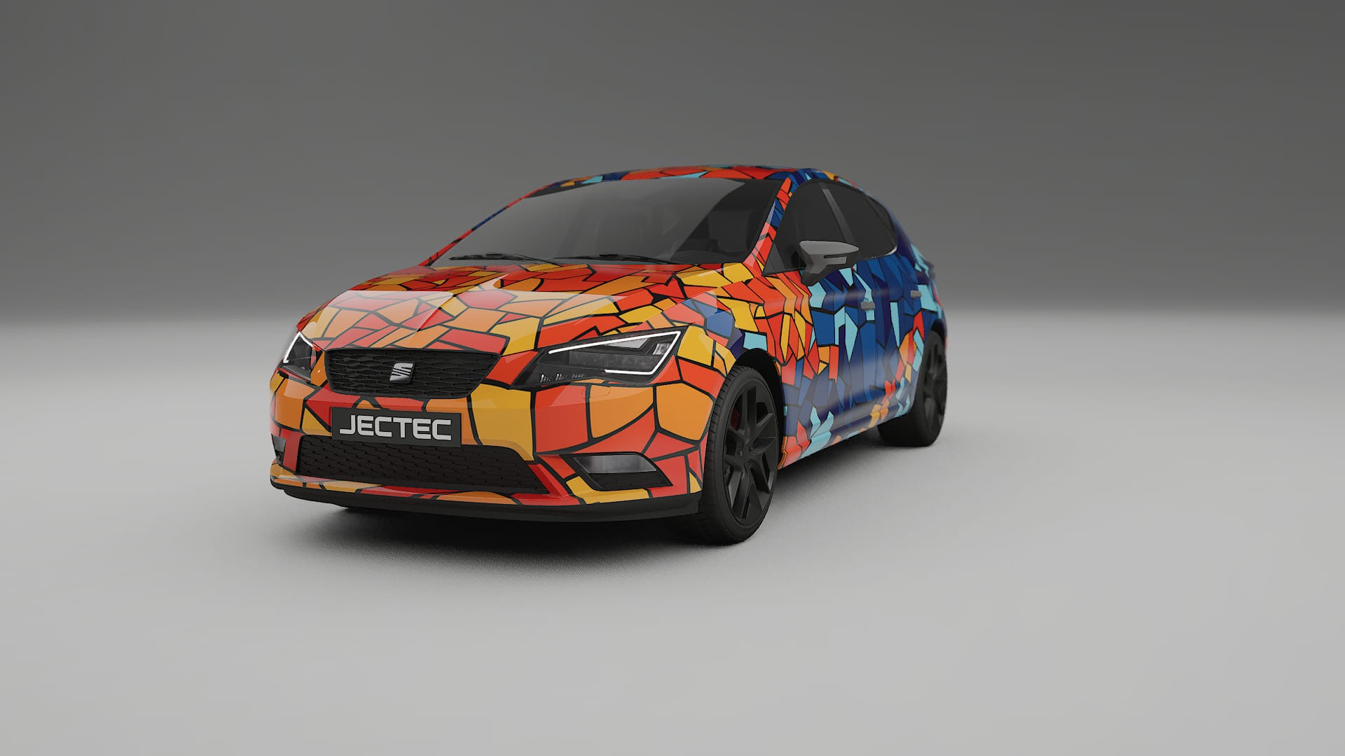 Seat Leon FR 5F BARCELONA – Design-Wrap PPF-Kit aus bedruckbarer Polyurethanfolie