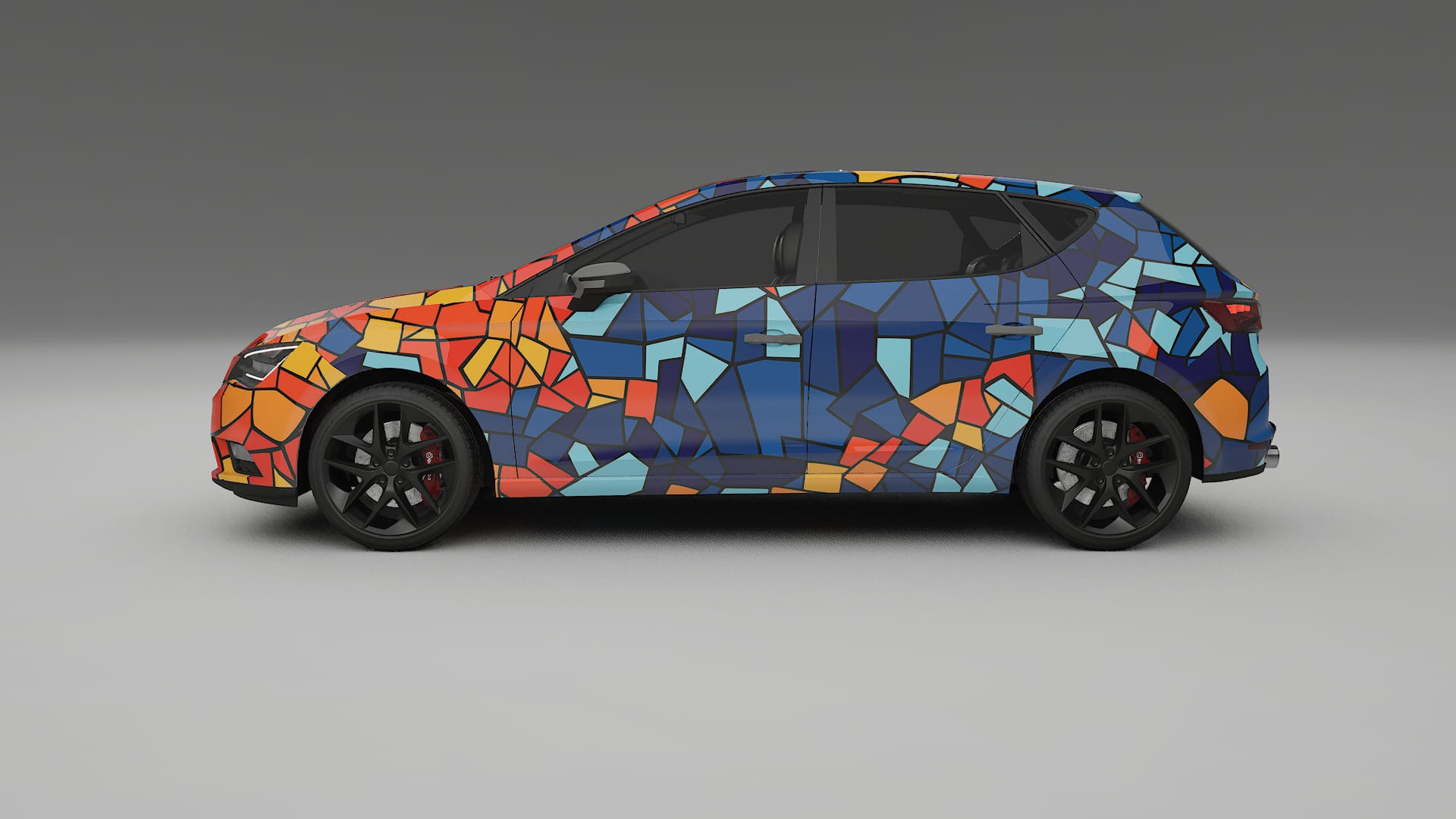 Seat Leon FR 5F BARCELONA Designed Wrap PPF Kit – Printable Polyurethane Film