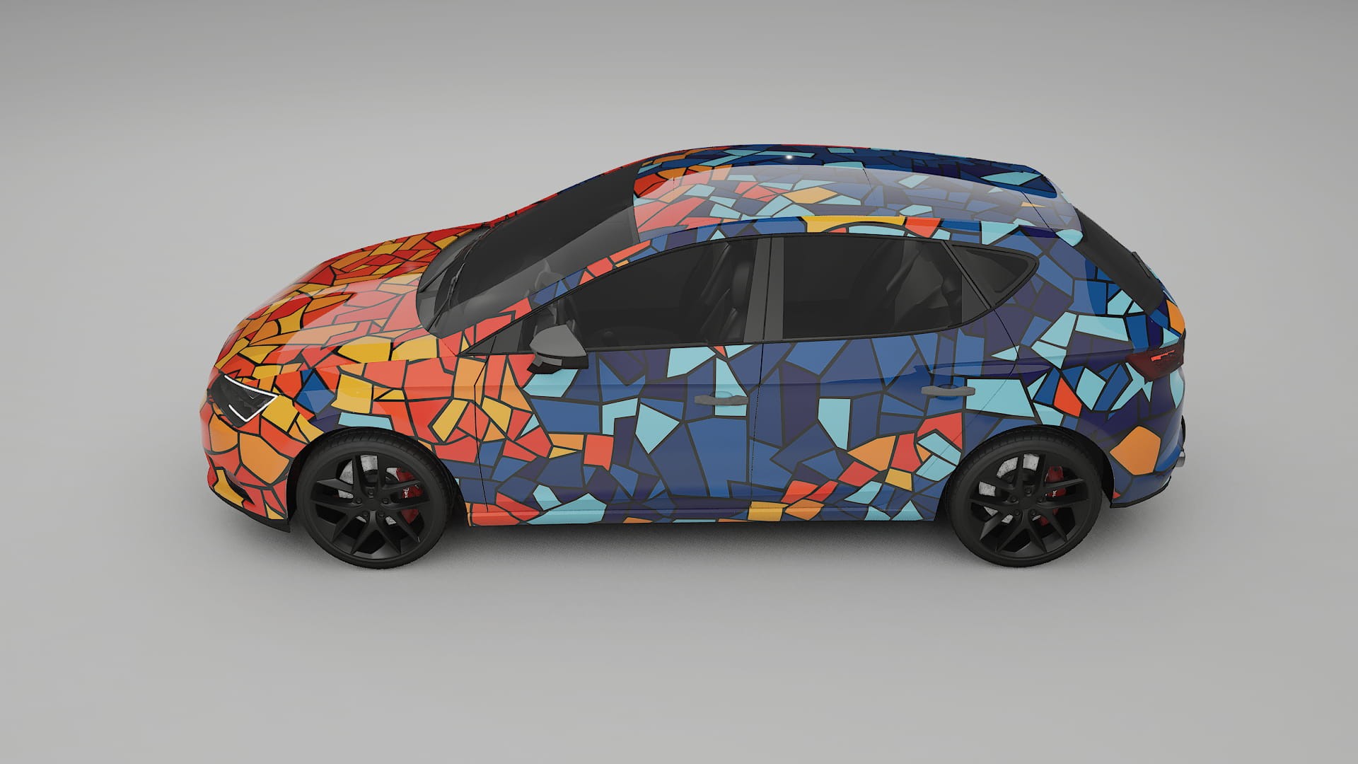 Seat Leon FR 5F BARCELONA Designed Wrap PPF Kit – Printable Polyurethane Film