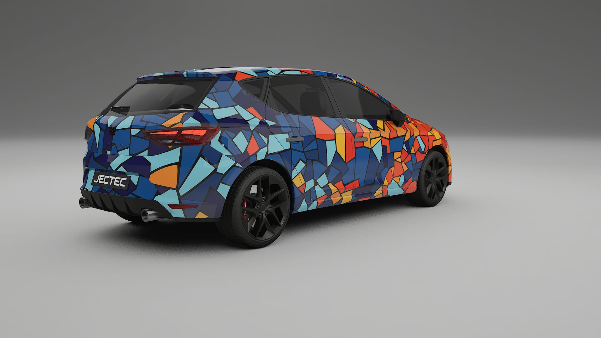 Seat Leon FR 5F BARCELONA – Design-Wrap PPF-Kit aus bedruckbarer Polyurethanfolie