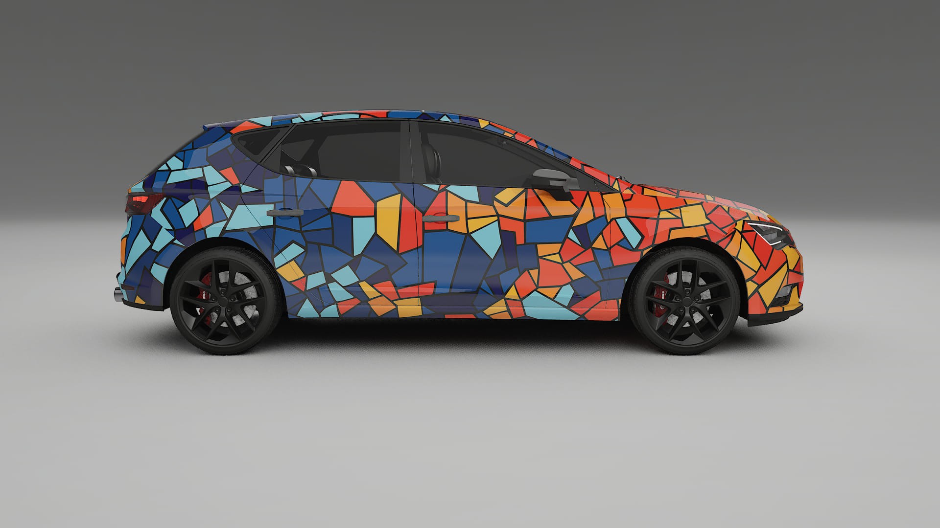 Seat Leon FR 5F BARCELONA – Design-Wrap PPF-Kit aus bedruckbarer Polyurethanfolie