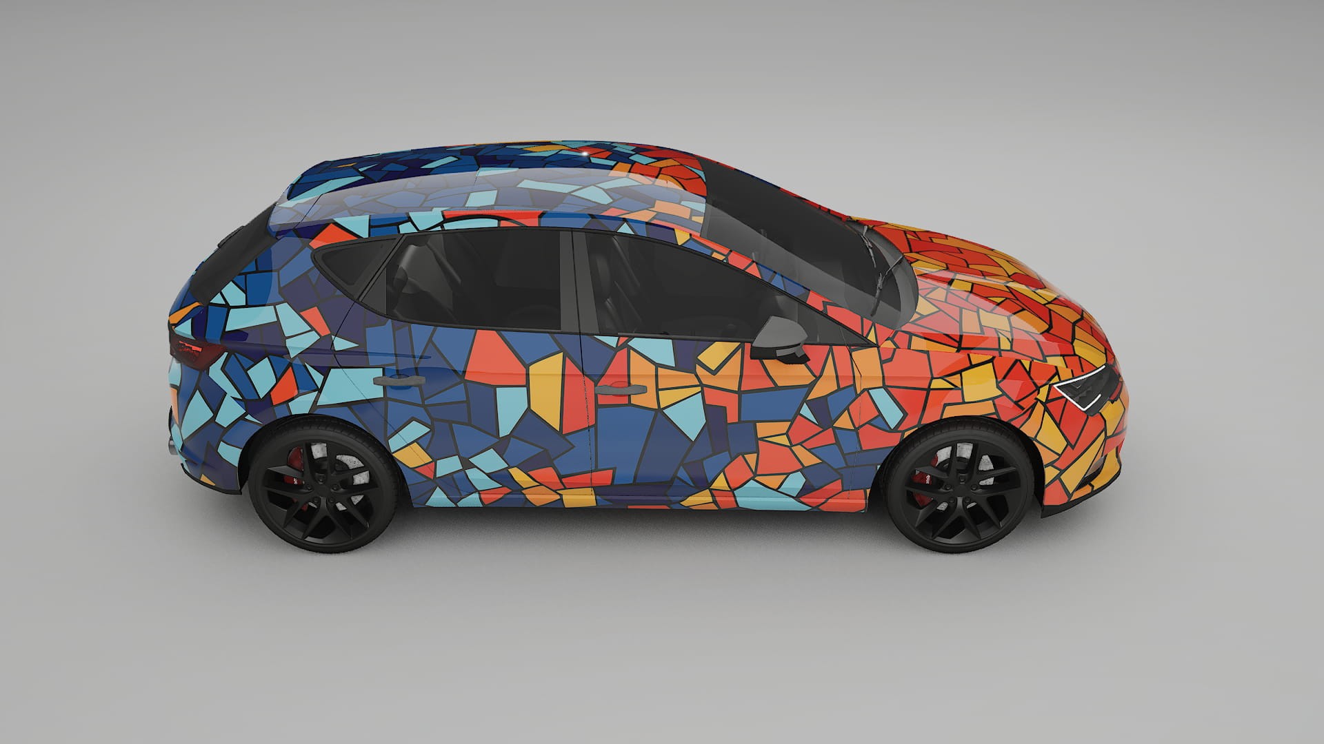 Seat Leon FR 5F BARCELONA Designed Wrap PPF Kit – Printable Polyurethane Film