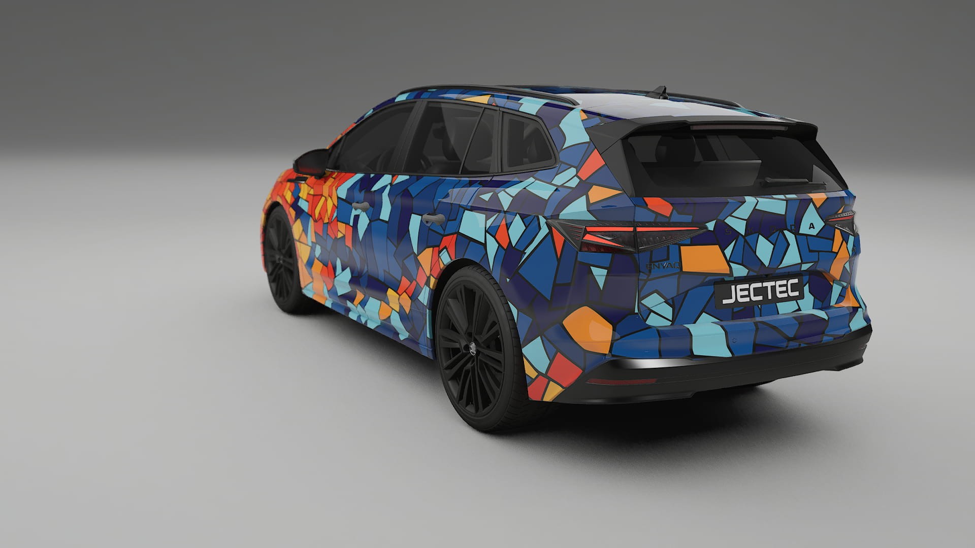 Škoda Enyaq MEB BARCELONA Designed Wrap PPF Kit – Printable Polyurethane Film