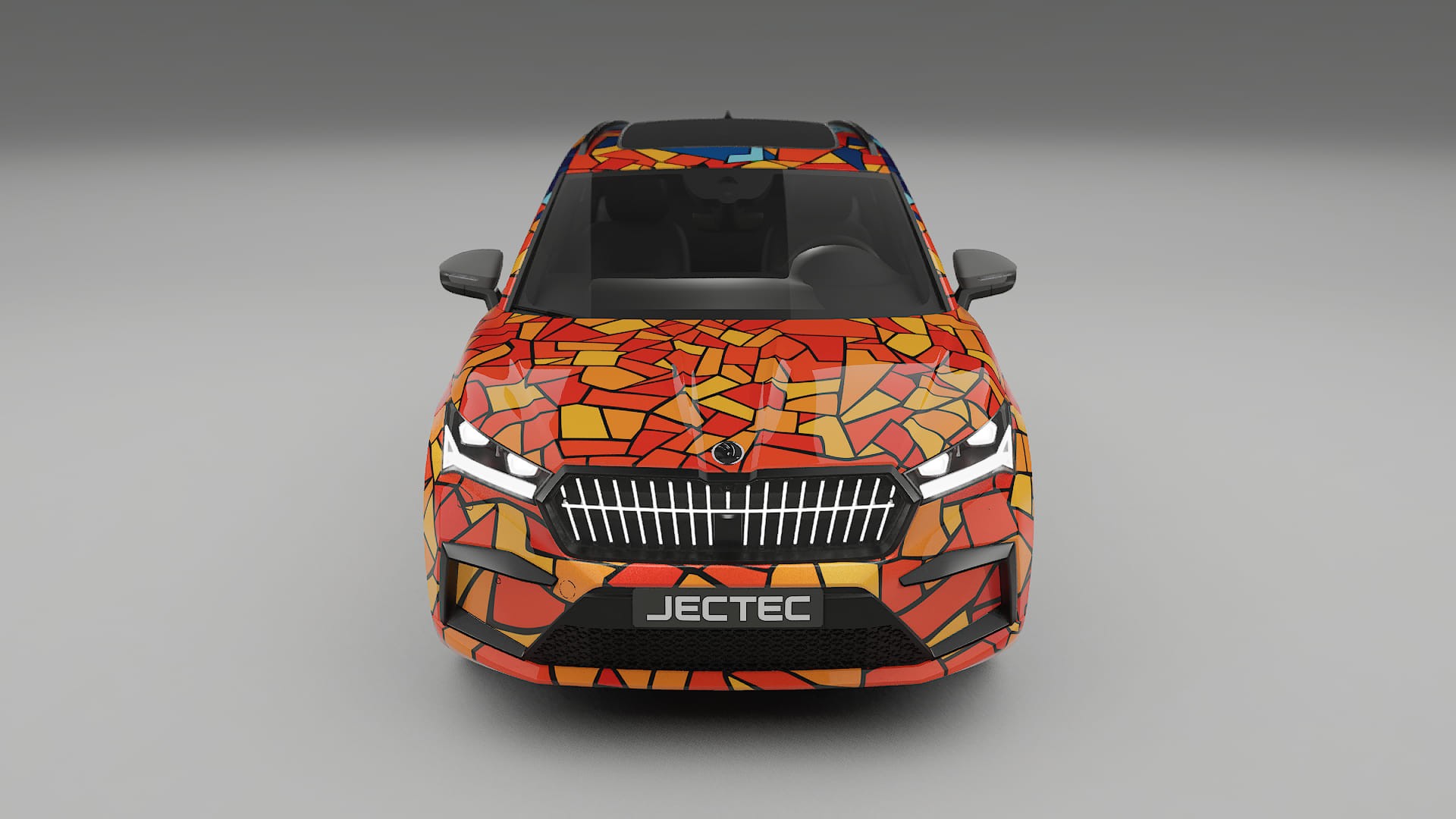 Škoda Enyaq MEB BARCELONA Designed Wrap PPF Kit – Printable Polyurethane Film