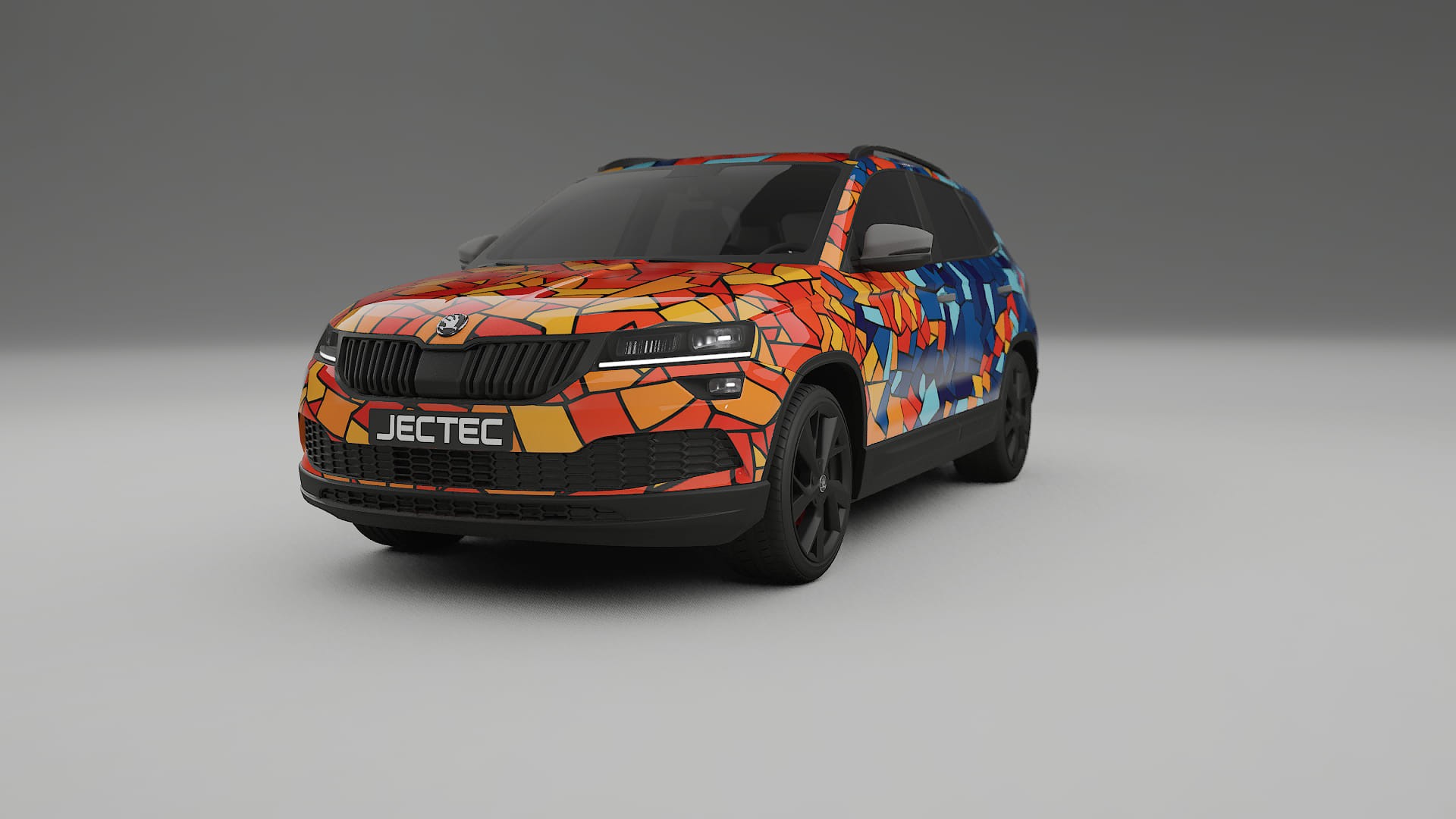 Škoda Karoq NU7 BARCELONA Designed Wrap PPF Kit – Printable Polyurethane Film