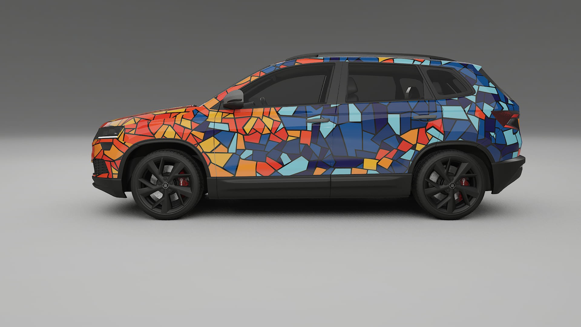 Škoda Karoq NU7 BARCELONA Designed Wrap PPF Kit – Printable Polyurethane Film
