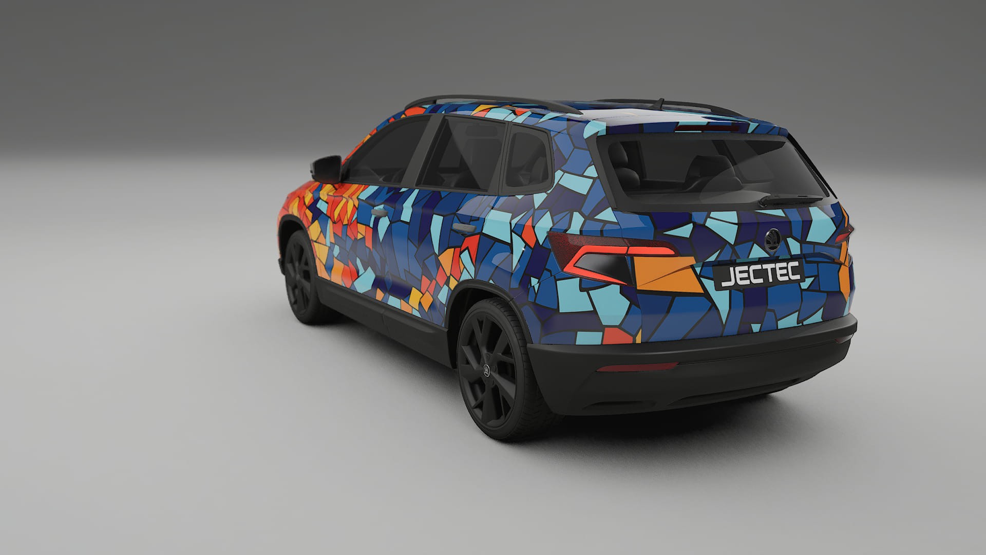 Škoda Karoq NU7 BARCELONA Designed Wrap PPF Kit – Printable Polyurethane Film