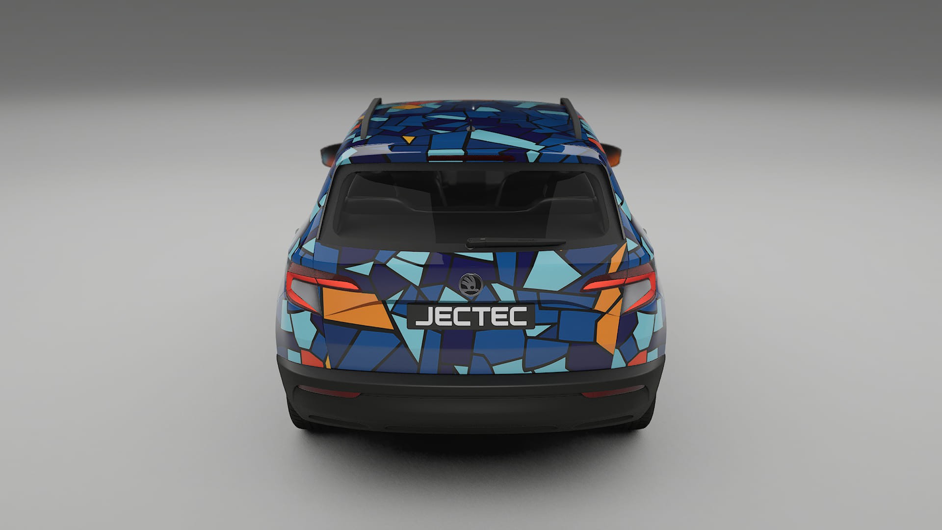 Škoda Karoq NU7 BARCELONA – Design-Wrap PPF-Kit aus bedruckbarer Polyurethanfolie