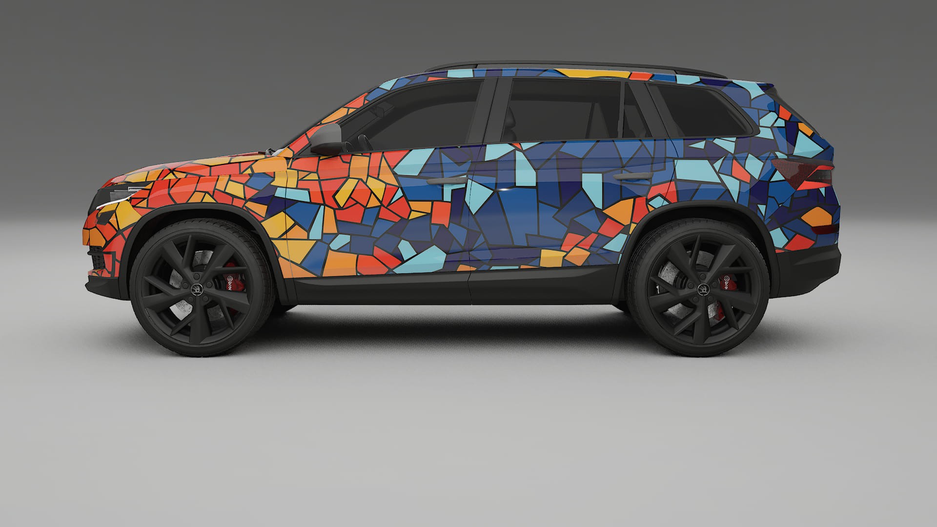 Škoda Kodiaq NS7 BARCELONA Designed Wrap PPF Kit – Printable Polyurethane Film