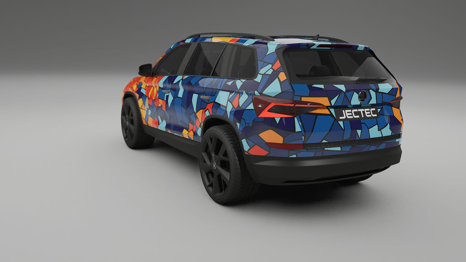 Škoda Kodiaq NS7 BARCELONA Designed Wrap PPF Kit – Printable Polyurethane Film