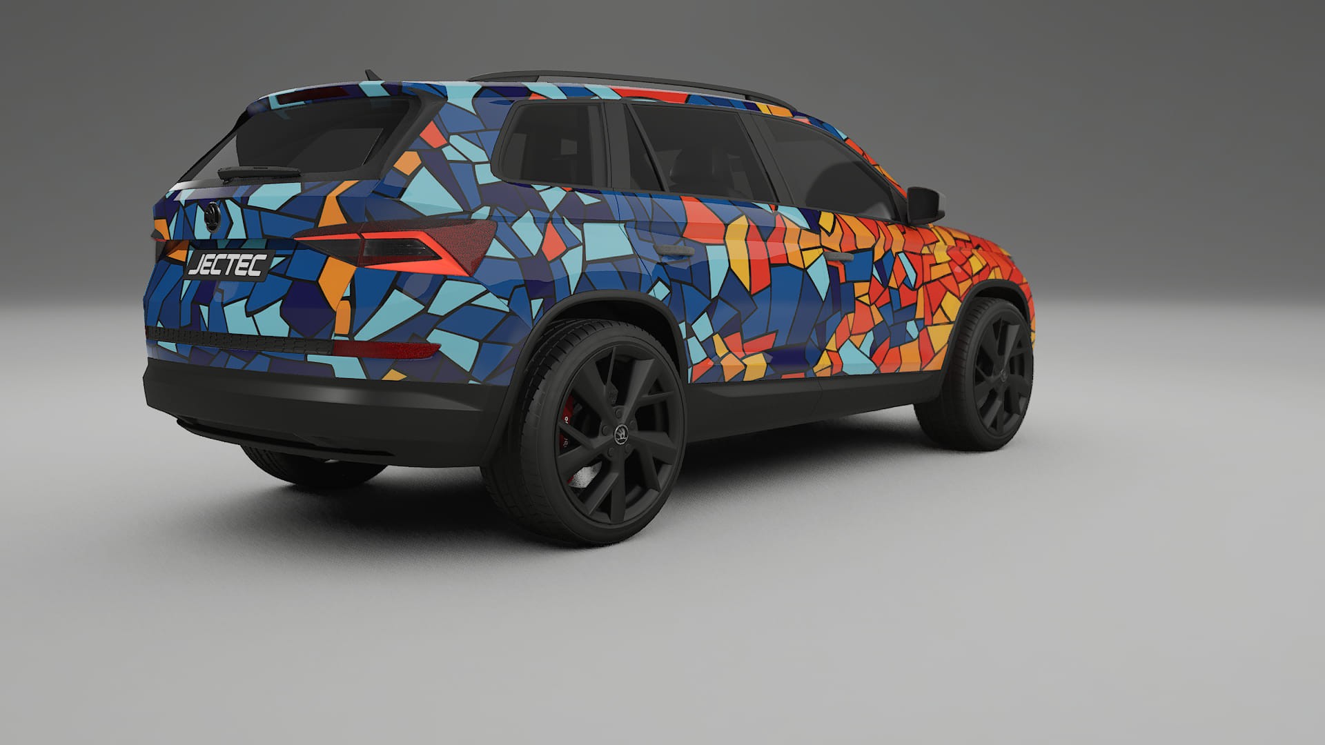 Škoda Kodiaq NS7 BARCELONA Designed Wrap PPF Kit – Printable Polyurethane Film