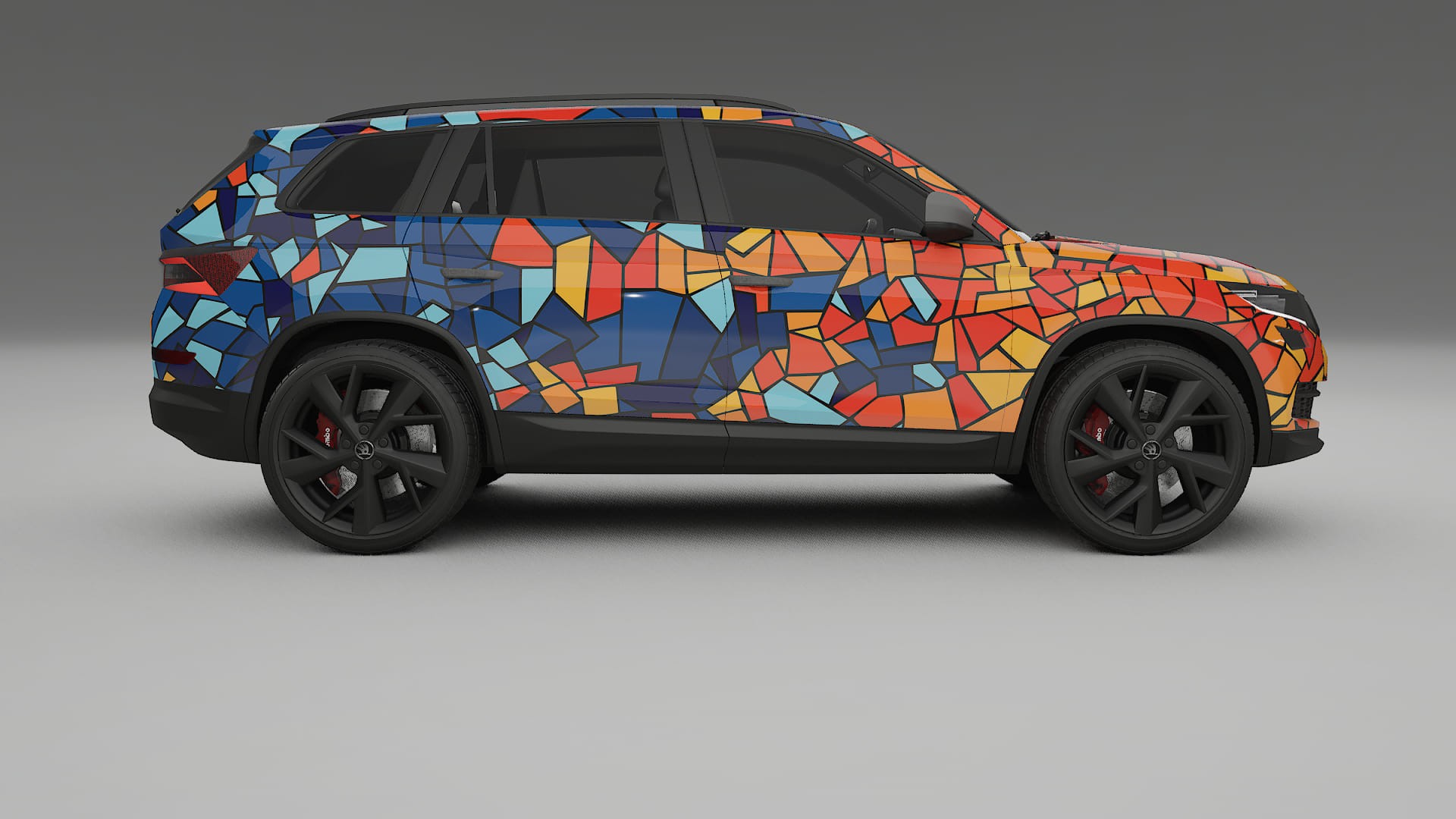 Škoda Kodiaq NS7 BARCELONA Designed Wrap PPF Kit – Printable Polyurethane Film