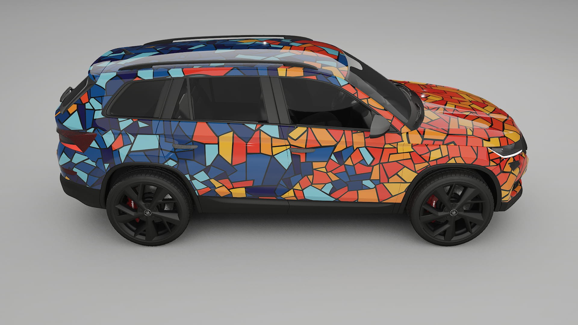 Škoda Kodiaq NS7 BARCELONA – Design-Wrap PPF-Kit aus bedruckbarer Polyurethanfolie