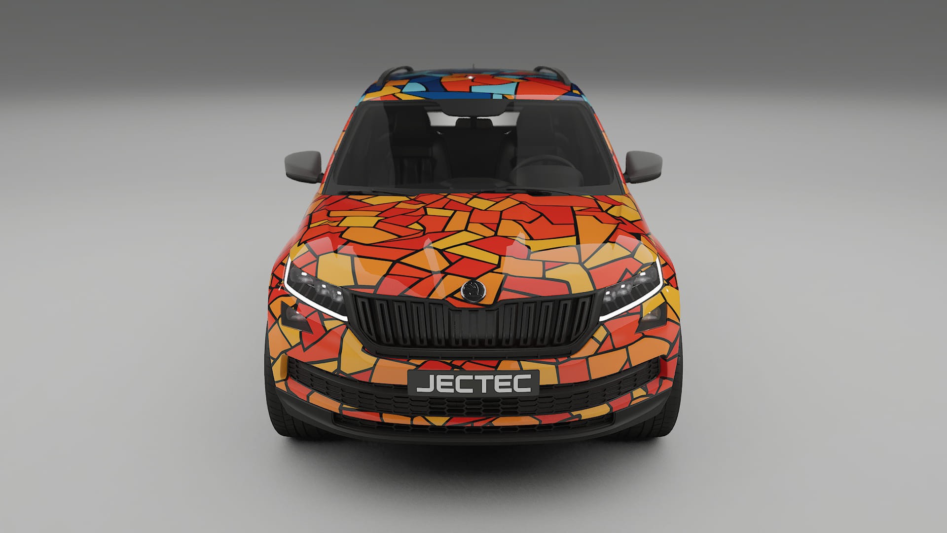 Škoda Kodiaq NS7 BARCELONA – Design-Wrap PPF-Kit aus bedruckbarer Polyurethanfolie