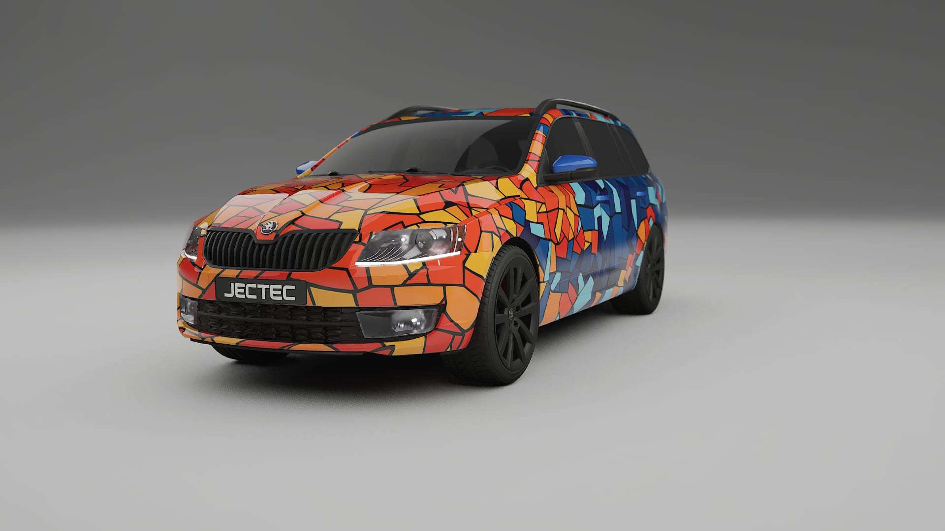 Škoda Octavia combi 5E BARCELONA Designed Wrap PPF Kit – Printable Polyurethane Film