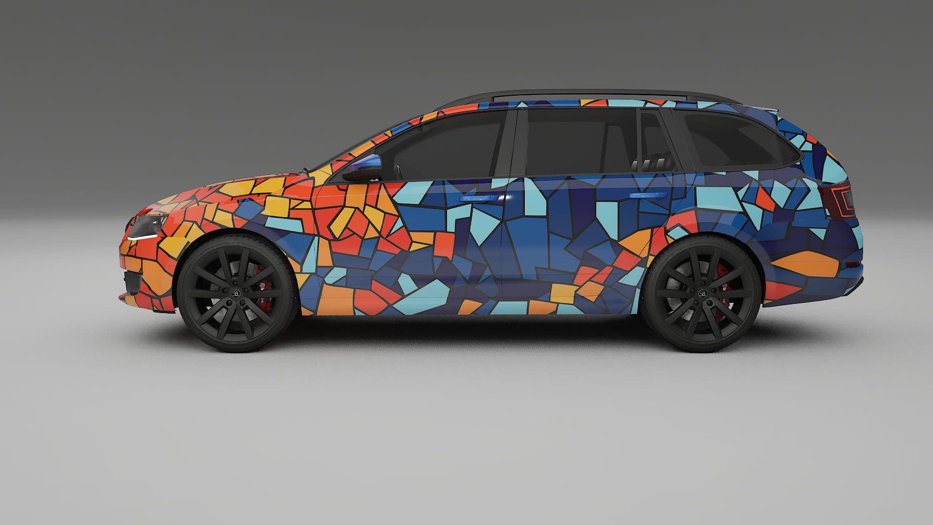 Škoda Octavia combi 5E BARCELONA – Design-Wrap PPF-Kit aus bedruckbarer Polyurethanfolie