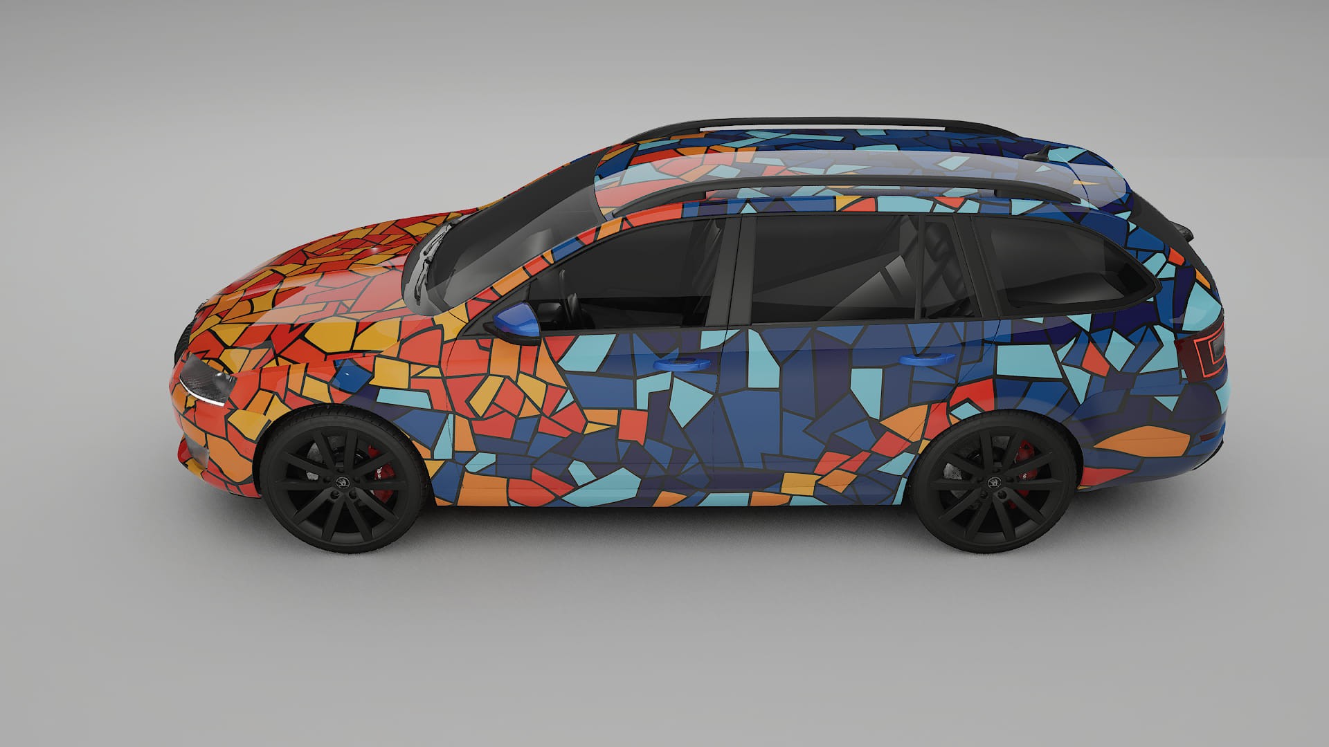 Škoda Octavia combi 5E BARCELONA – Design-Wrap PPF-Kit aus bedruckbarer Polyurethanfolie