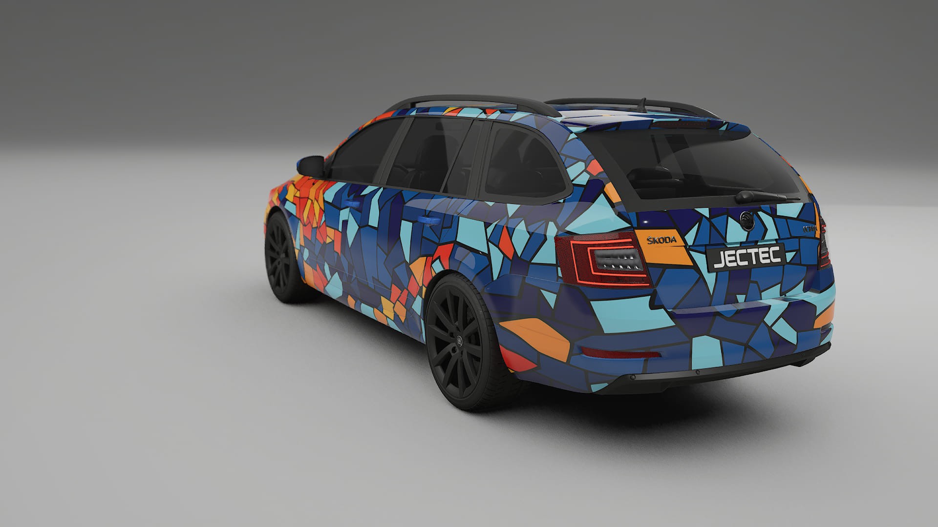 Škoda Octavia combi 5E BARCELONA – Design-Wrap PPF-Kit aus bedruckbarer Polyurethanfolie
