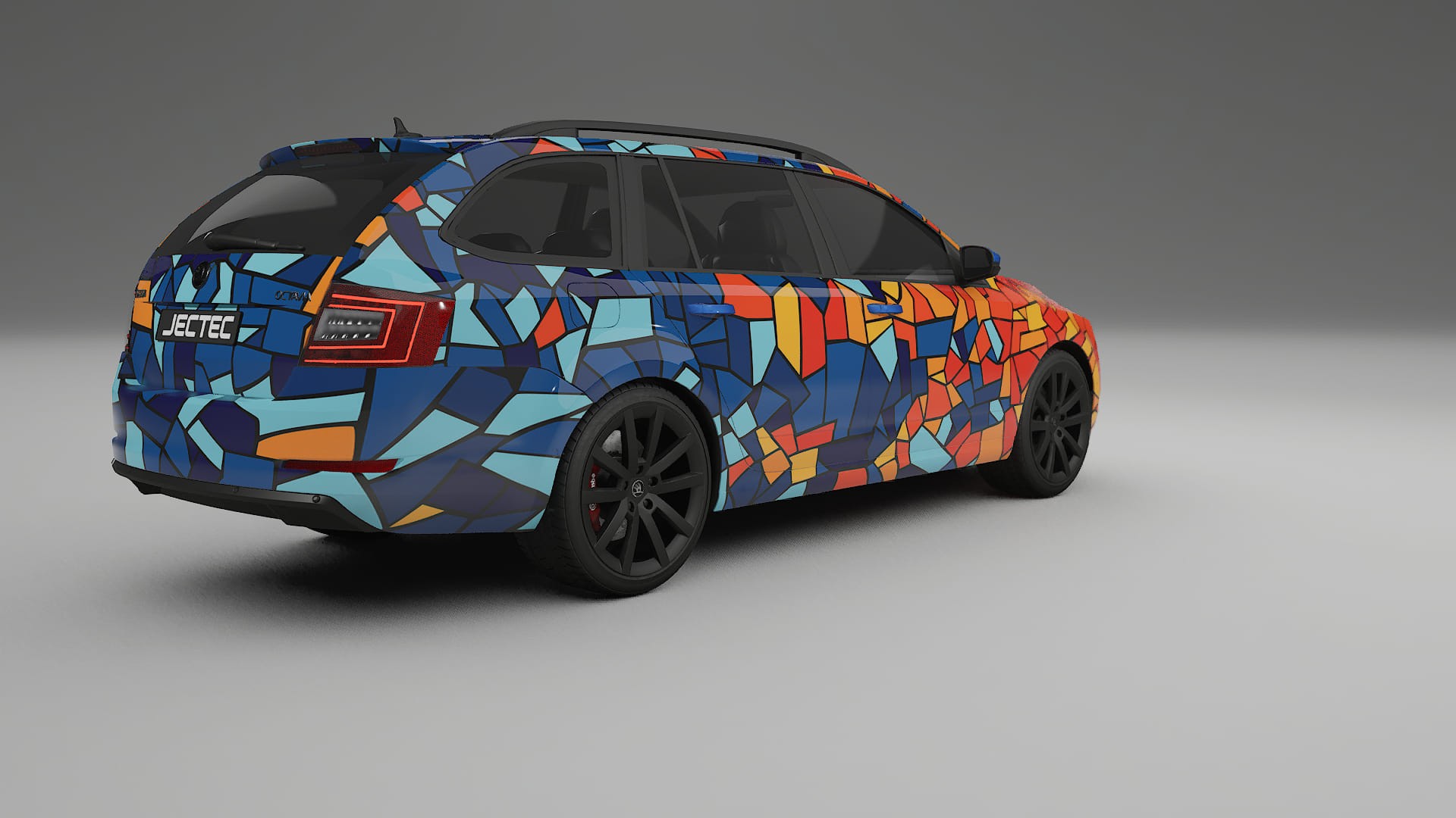 Škoda Octavia combi 5E BARCELONA – Design-Wrap PPF-Kit aus bedruckbarer Polyurethanfolie