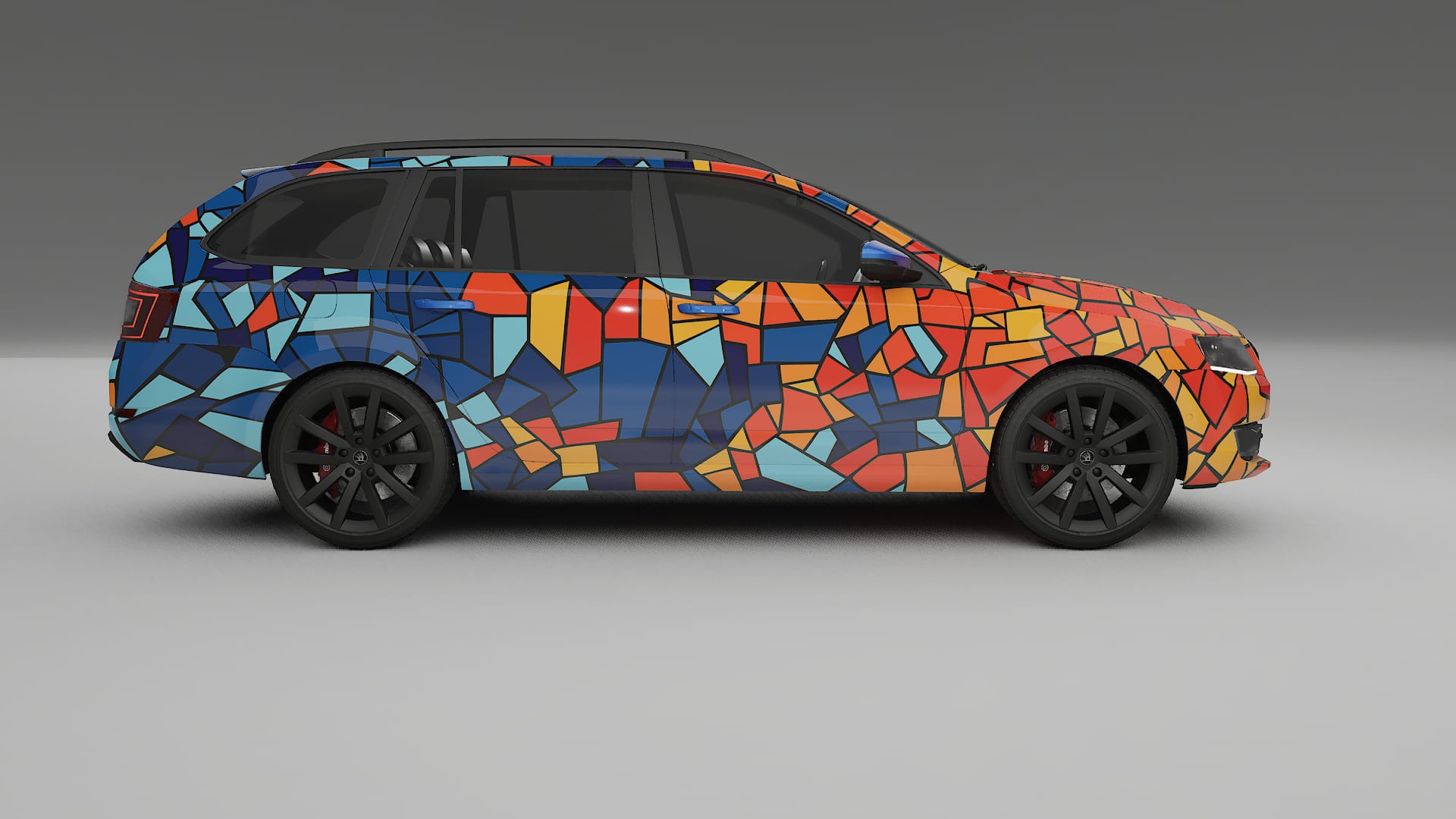 Škoda Octavia combi 5E BARCELONA – Design-Wrap PPF-Kit aus bedruckbarer Polyurethanfolie