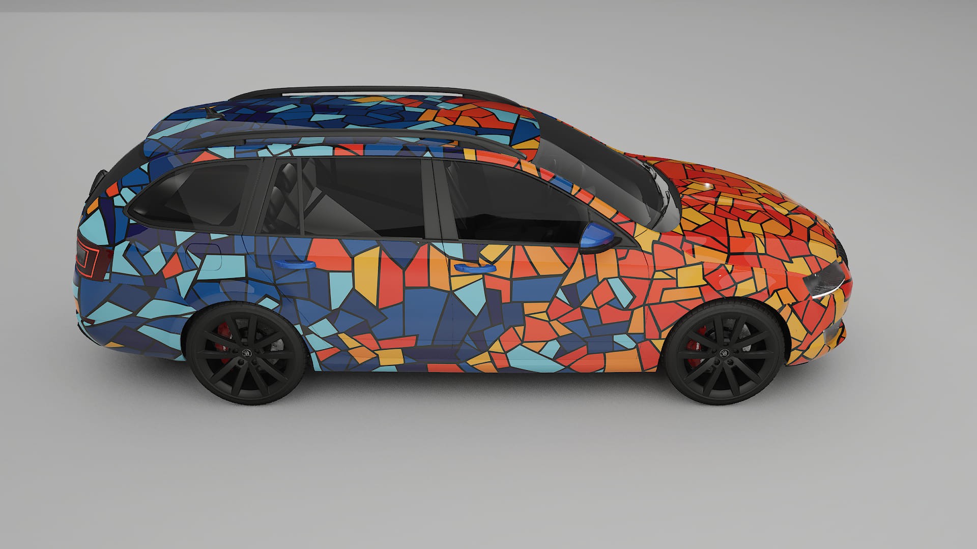 Škoda Octavia combi 5E BARCELONA – Design-Wrap PPF-Kit aus bedruckbarer Polyurethanfolie