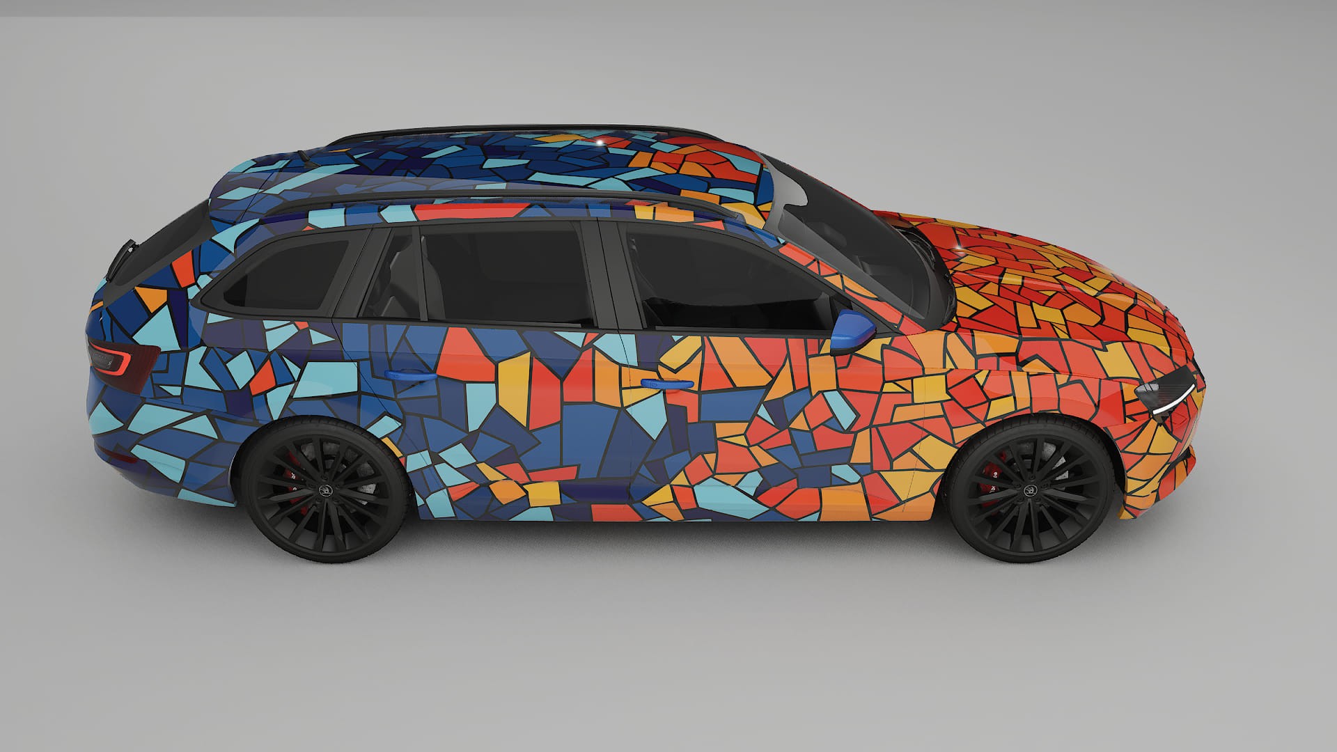 Škoda Superb B8 BARCELONA Designed Wrap PPF Kit – Printable Polyurethane Film