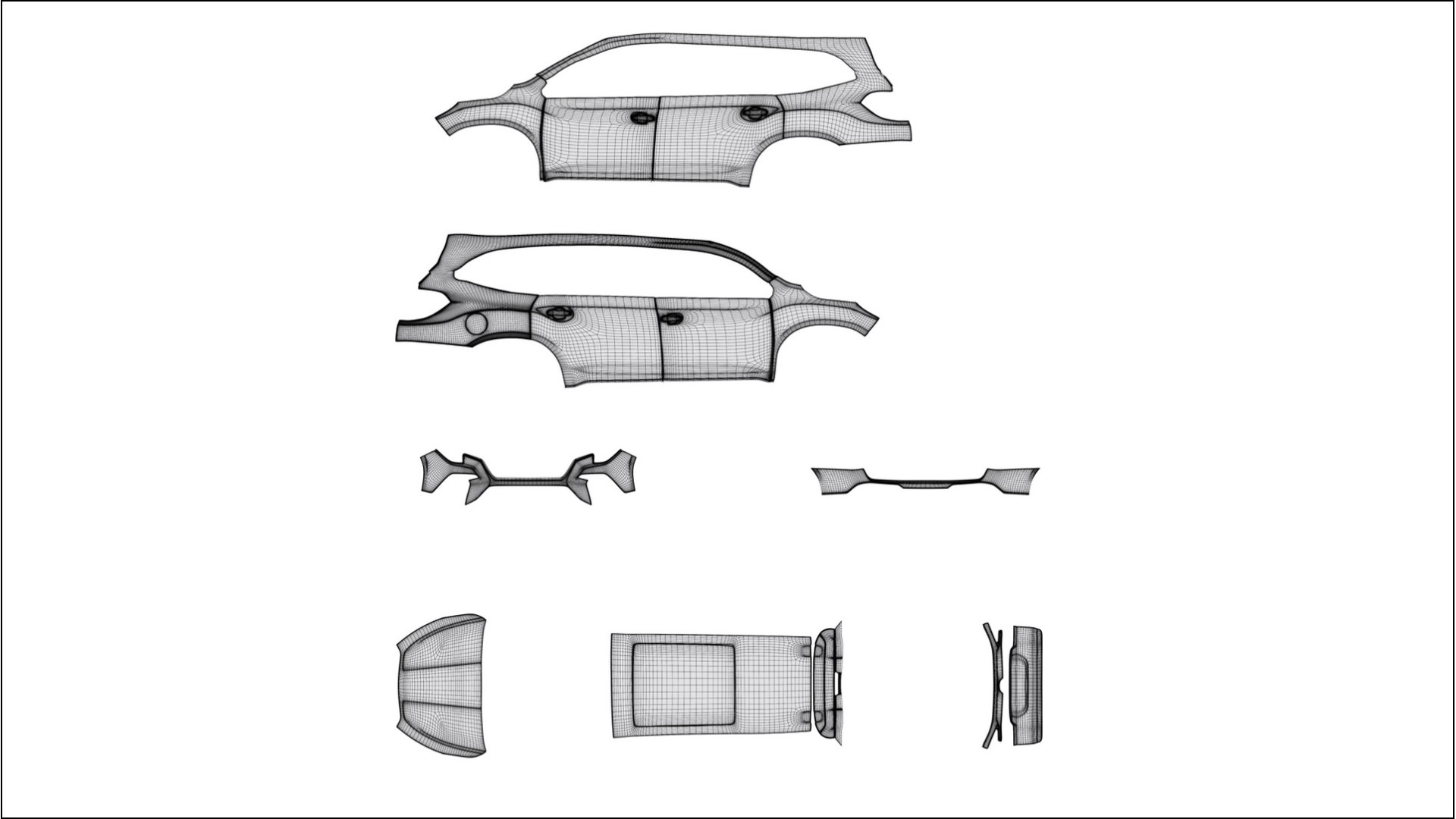 Subaru Ascent BT facelift LCI BARCELONA – Design-Wrap PPF-Kit aus bedruckbarer Polyurethanfolie 2