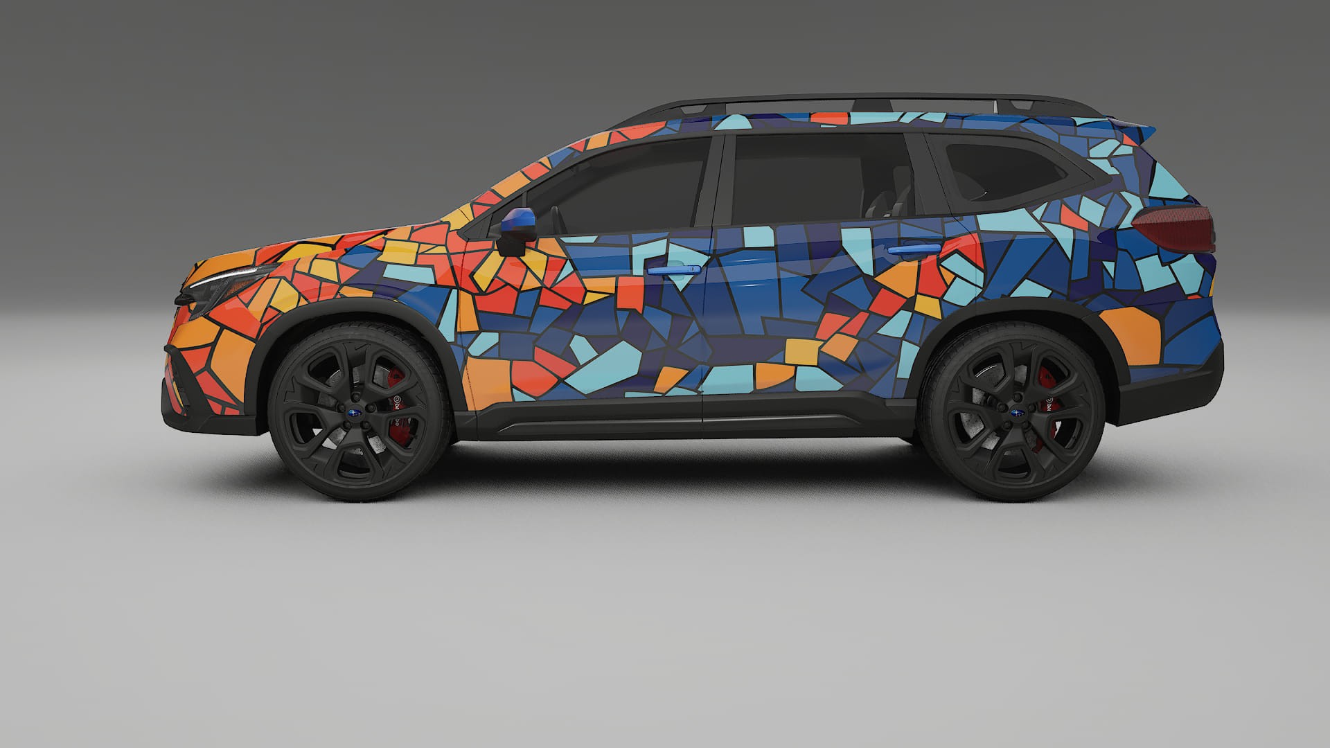 Subaru Ascent BT facelift LCI BARCELONA – Design-Wrap PPF-Kit aus bedruckbarer Polyurethanfolie