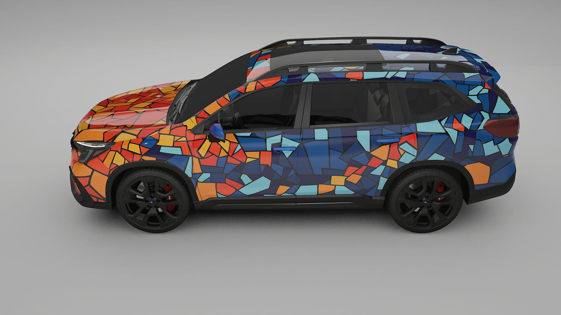 Subaru Ascent BT facelift LCI BARCELONA – Design-Wrap PPF-Kit aus bedruckbarer Polyurethanfolie
