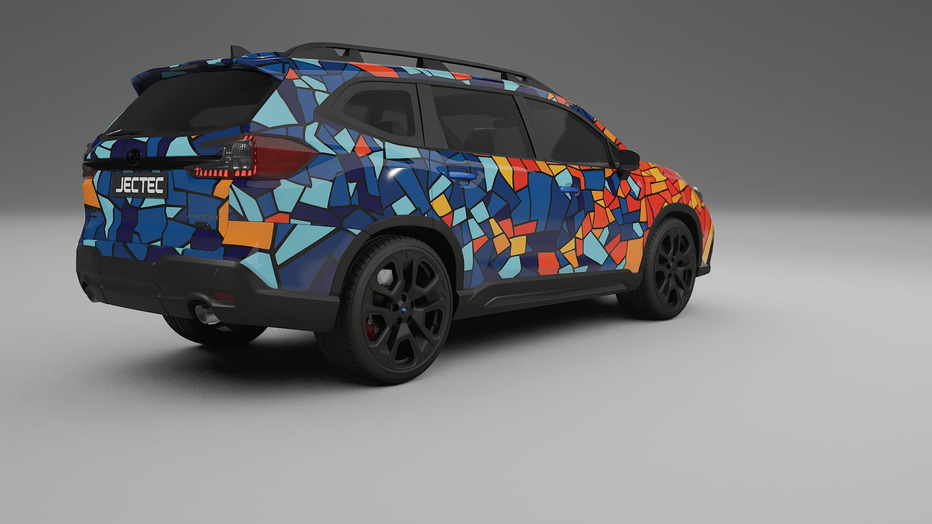 Subaru Ascent BT facelift LCI BARCELONA – Design-Wrap PPF-Kit aus bedruckbarer Polyurethanfolie