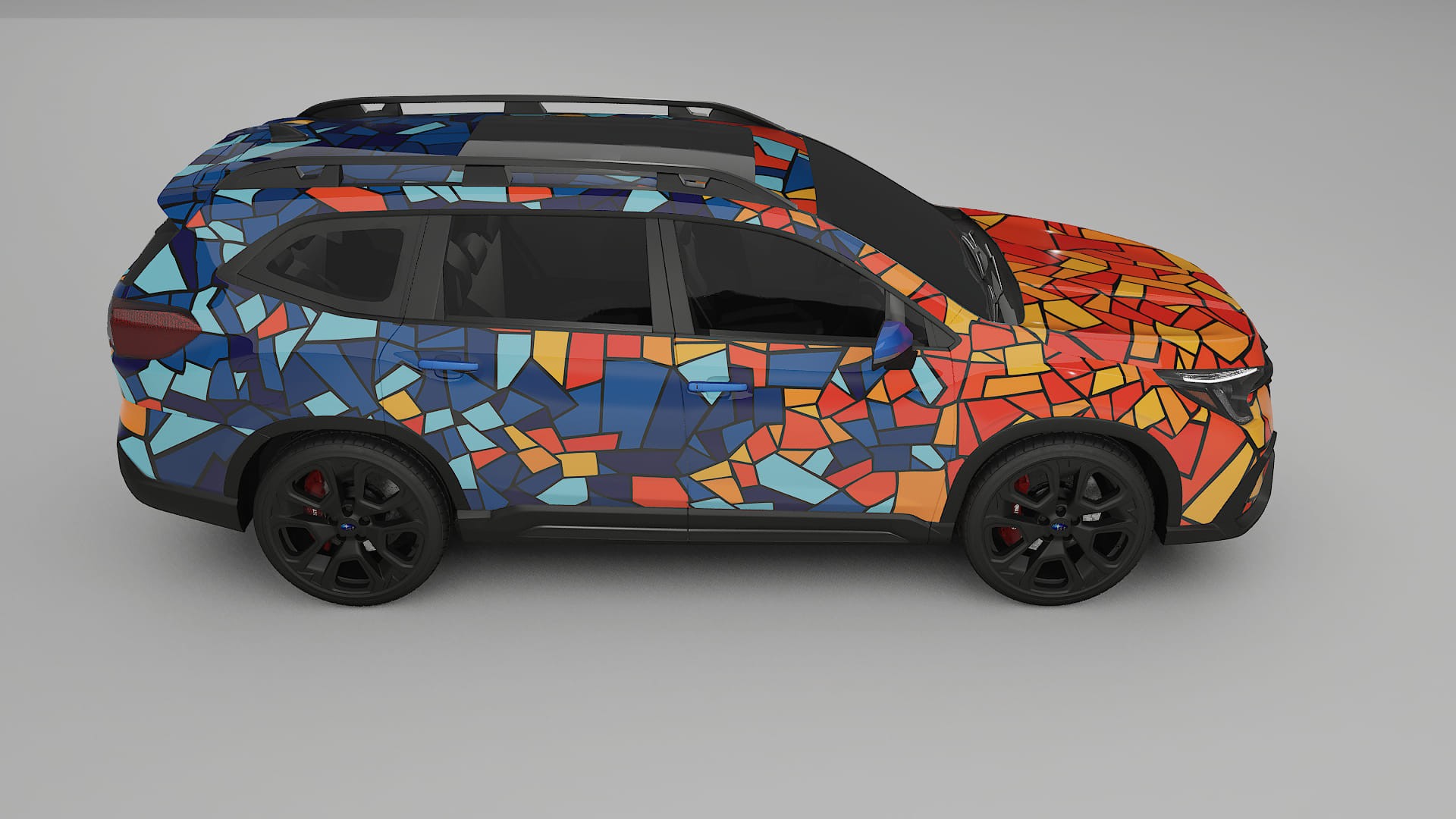 Subaru Ascent BT facelift LCI BARCELONA – Design-Wrap PPF-Kit aus bedruckbarer Polyurethanfolie