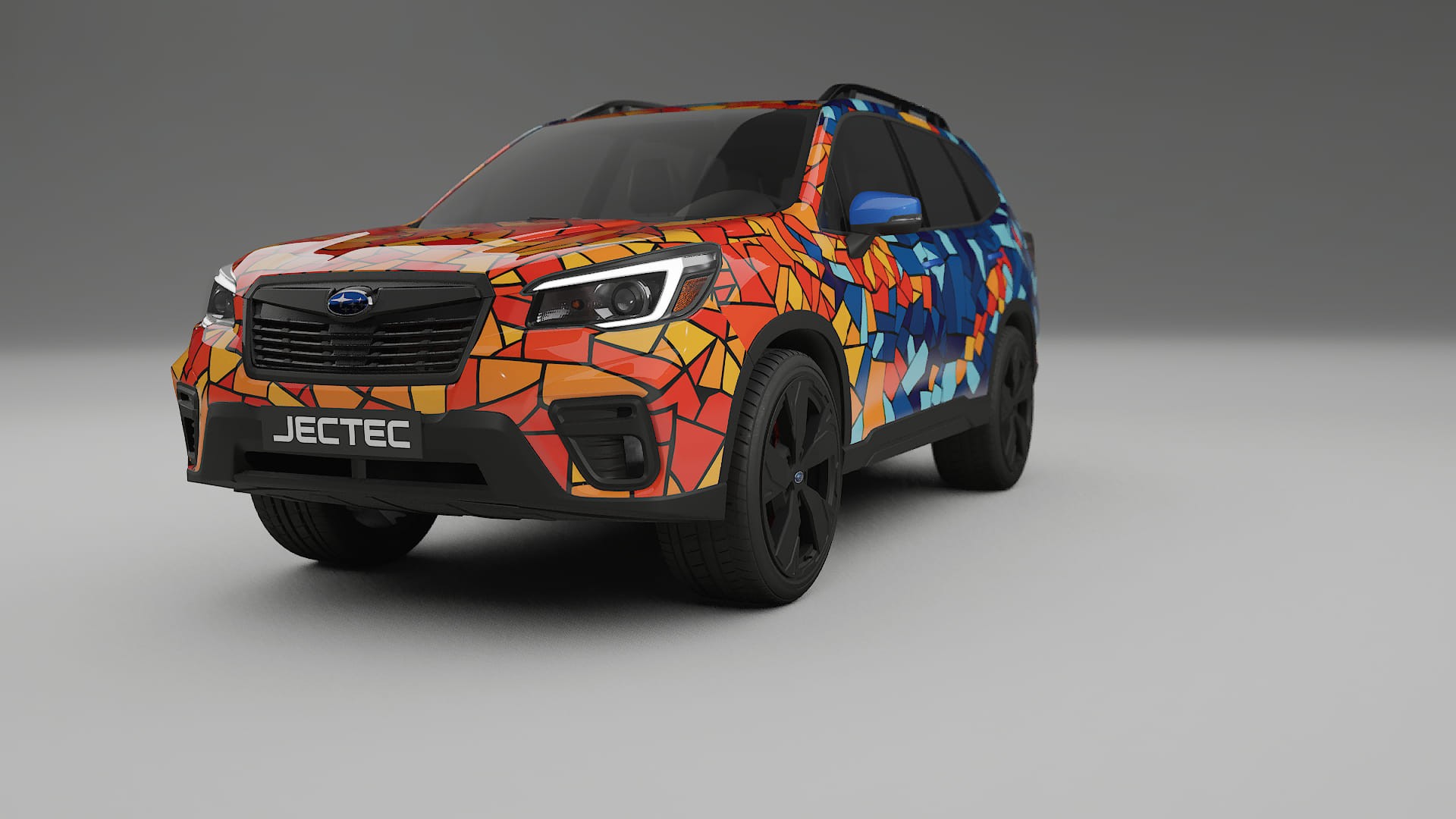 Subaru Forester V SK facelift LCI BARCELONA – Design-Wrap PPF-Kit aus bedruckbarer Polyurethanfolie