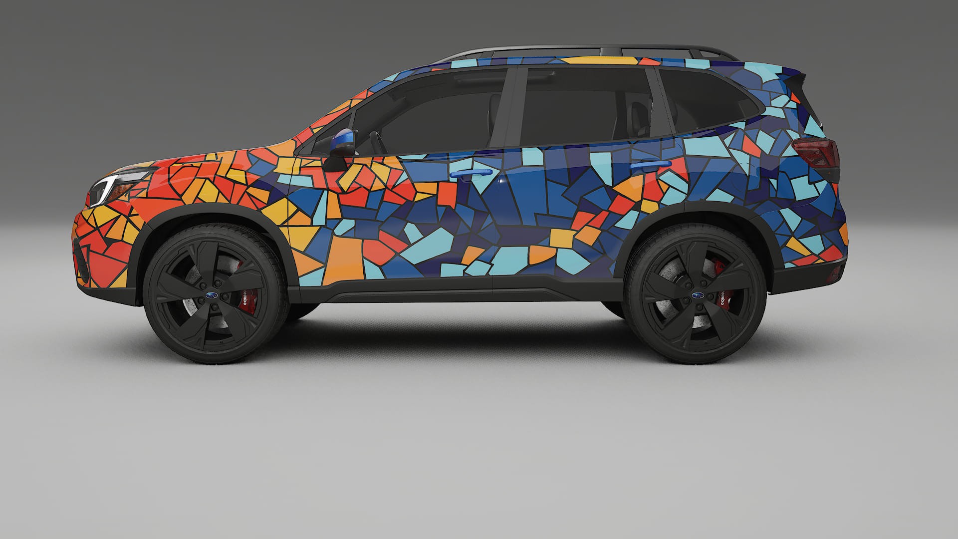 Subaru Forester V SK facelift LCI BARCELONA – Design-Wrap PPF-Kit aus bedruckbarer Polyurethanfolie