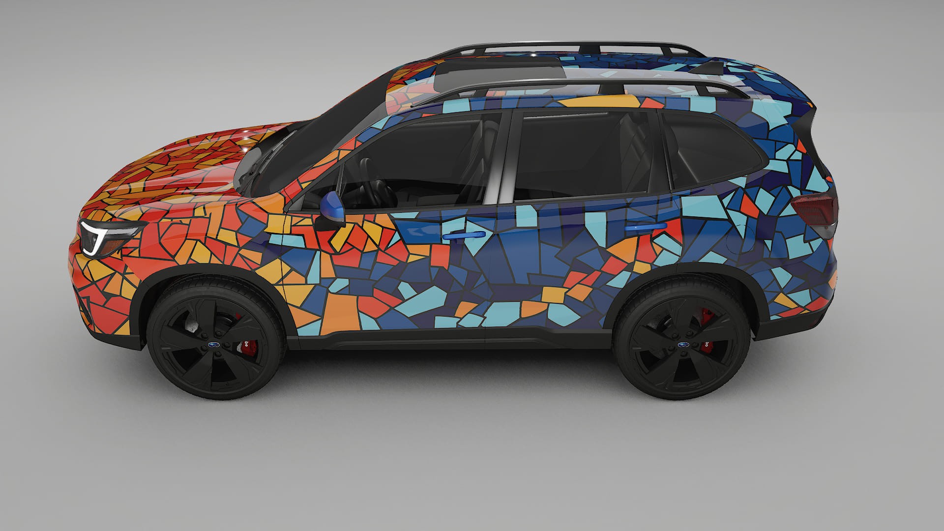 Subaru Forester V SK facelift LCI BARCELONA Designed Wrap PPF Kit – Printable Polyurethane Film
